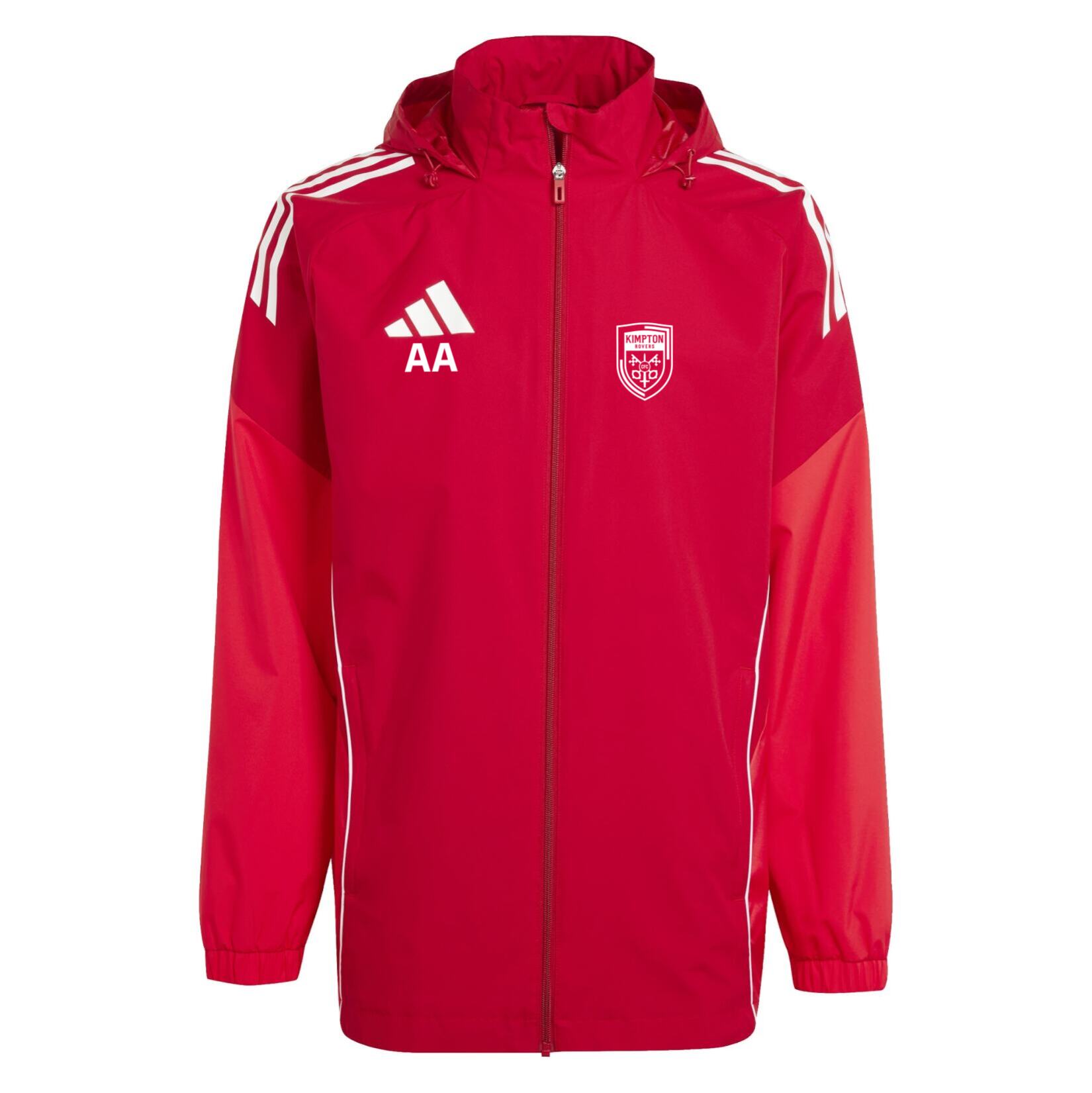 adidas Tiro 25 Competition All-Weather Jacket - Team Power Red/Pure Ruby/White