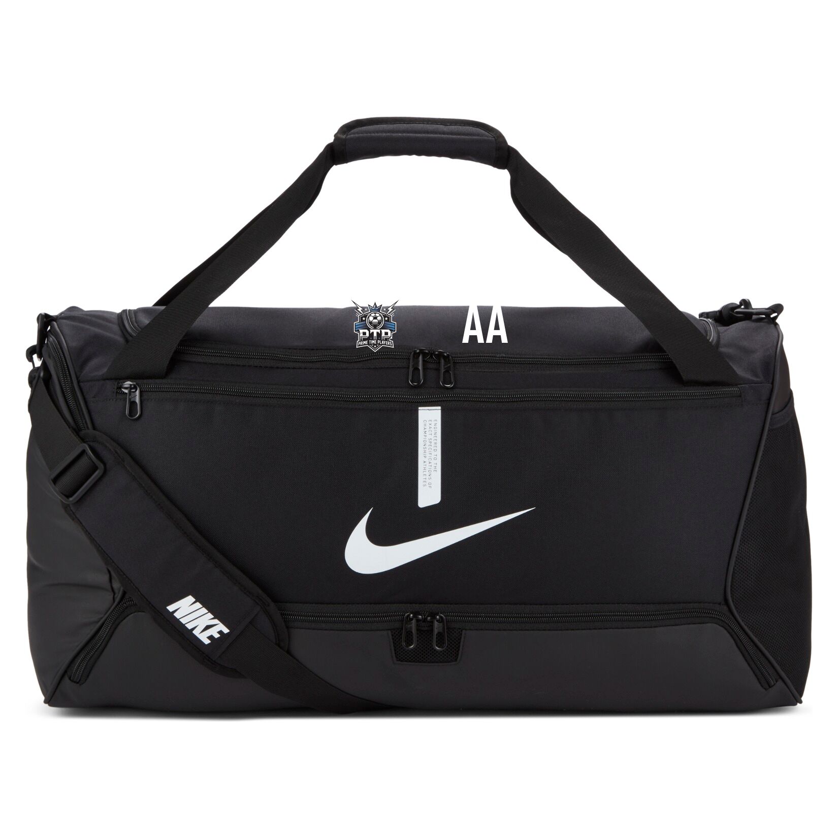 Nike Academy Team Duffel Bag (Medium) - Black/Black/White