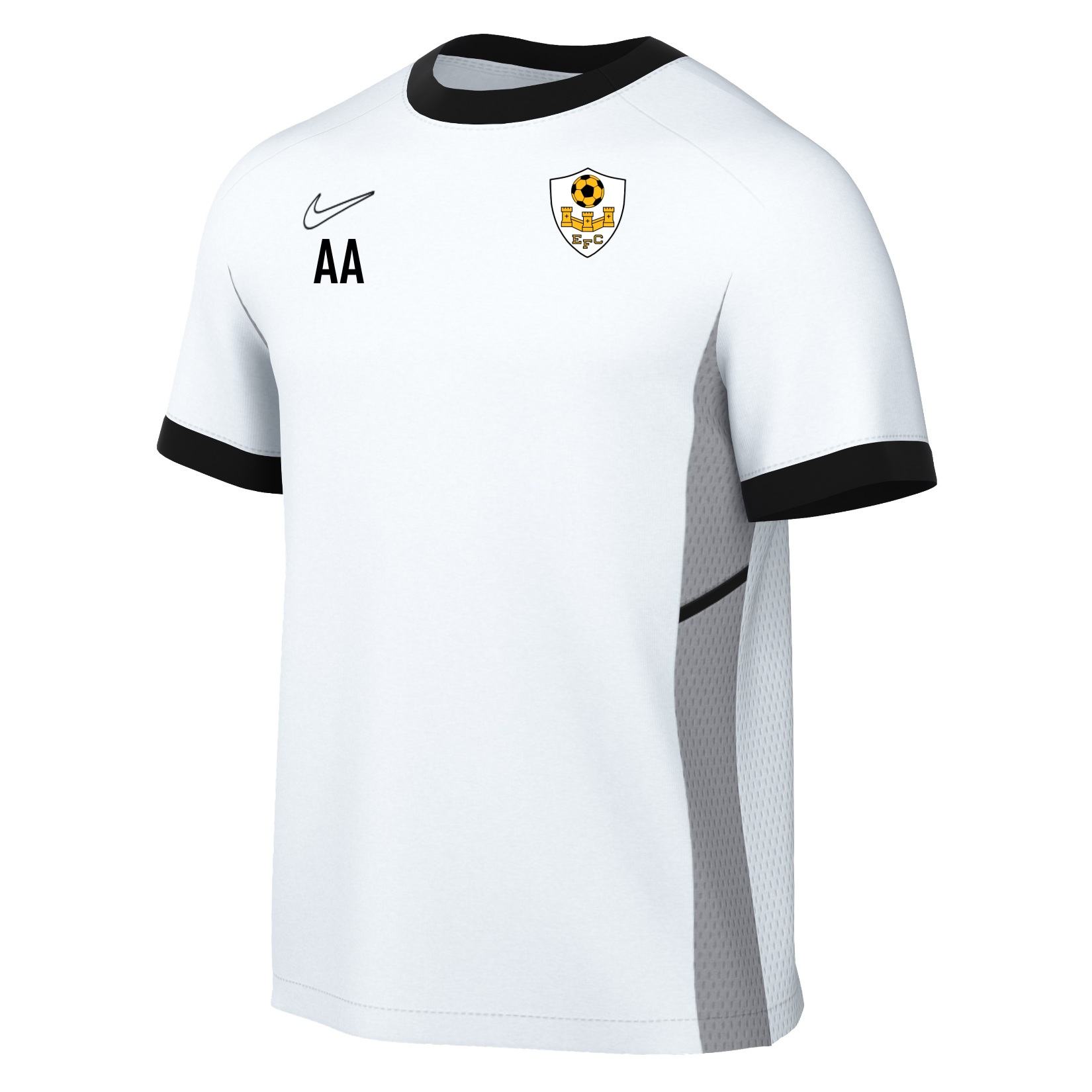Nike Academy 25 Short-Sleeve Training Top - White/Black/Black