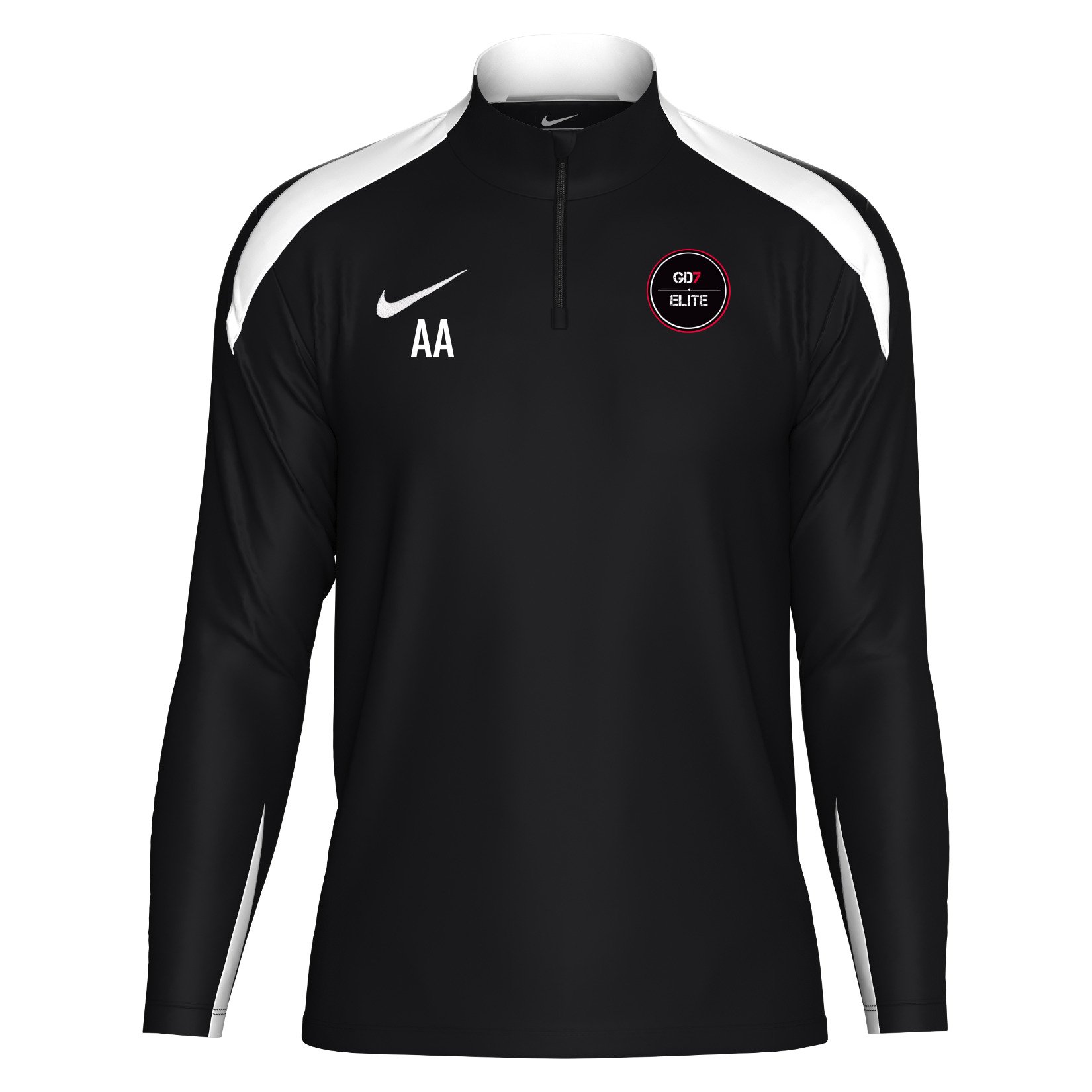 Nike Academy Pro 24 Dri-FIT Drill Top - BLACK/BLACK/WHITE/WHITE