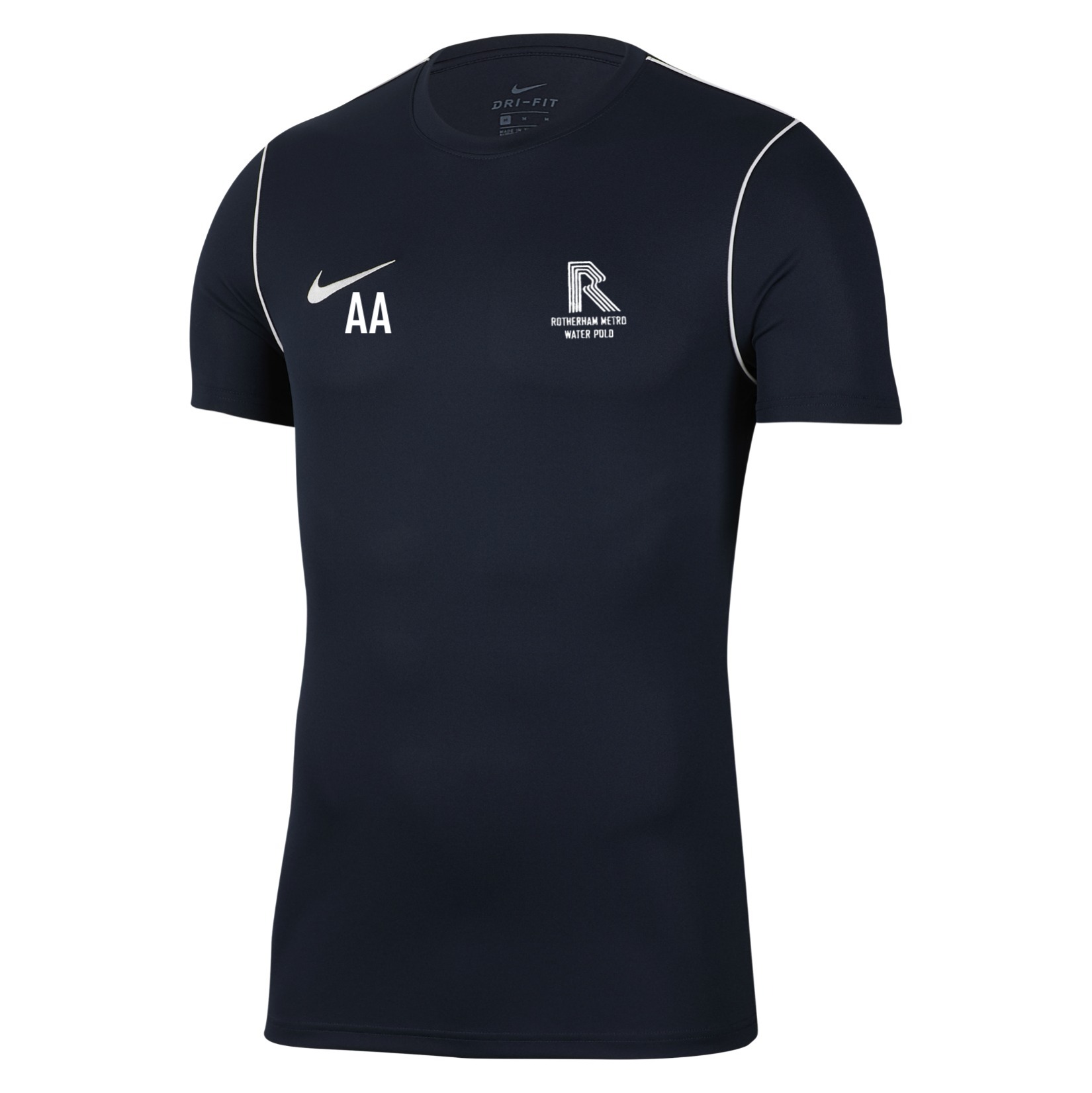 Nike Park 20 Short Sleeve Training Tee - Obsidian/White/White