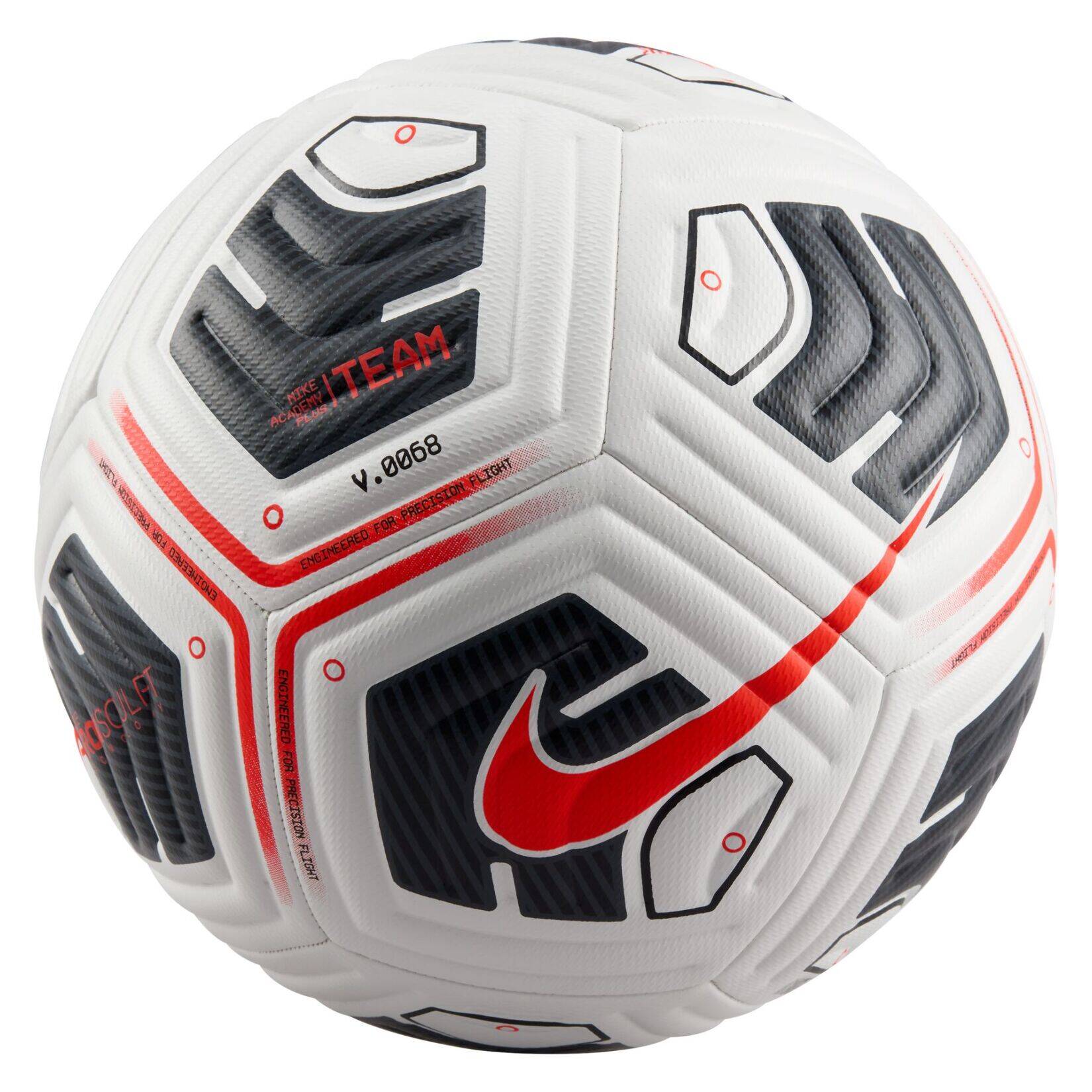 Nike Academy Plus Football - White/Black/Bright Crimson