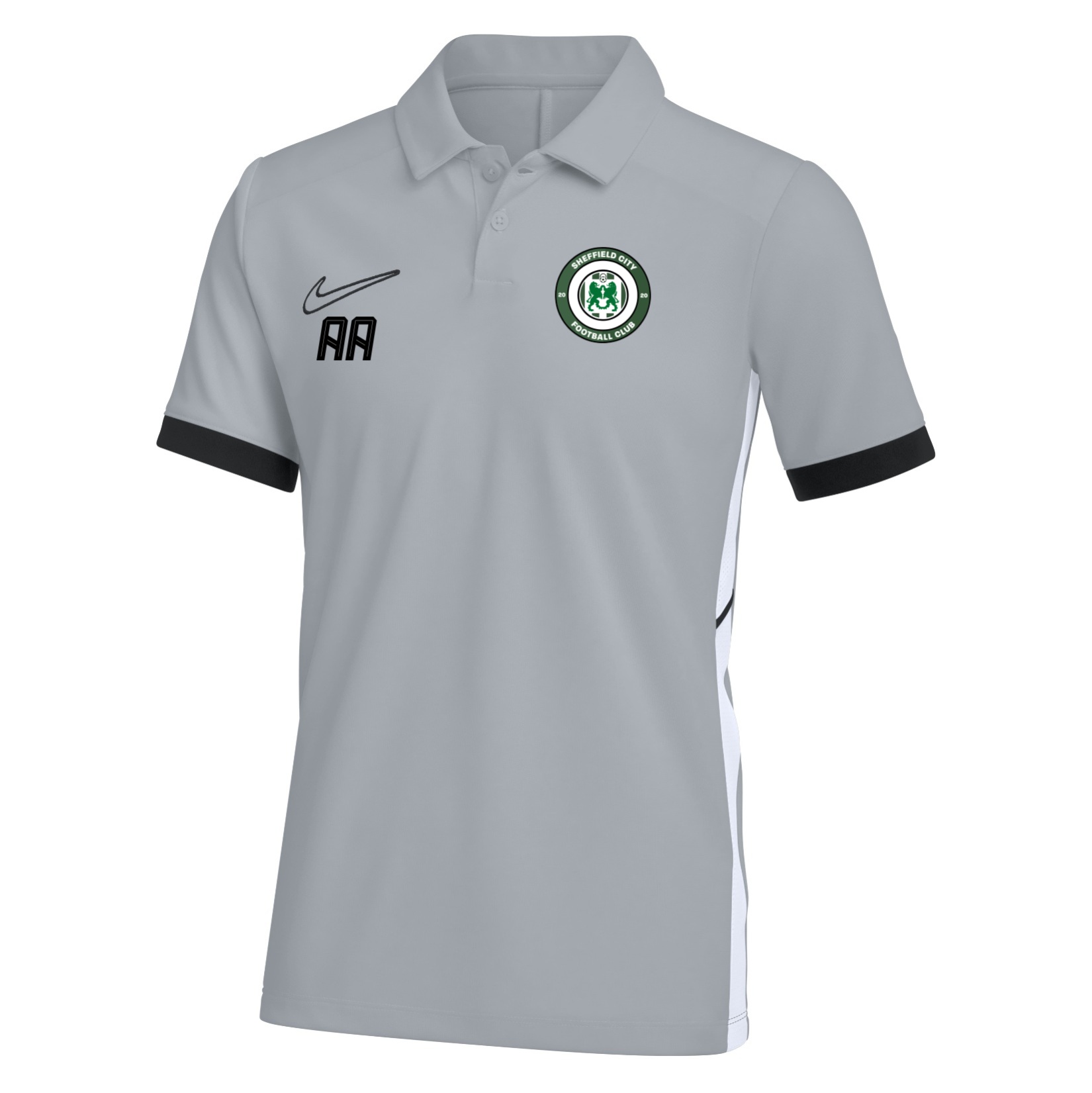 Nike Dri-FIT Academy 25 Polo - Wolf Grey/Black/White