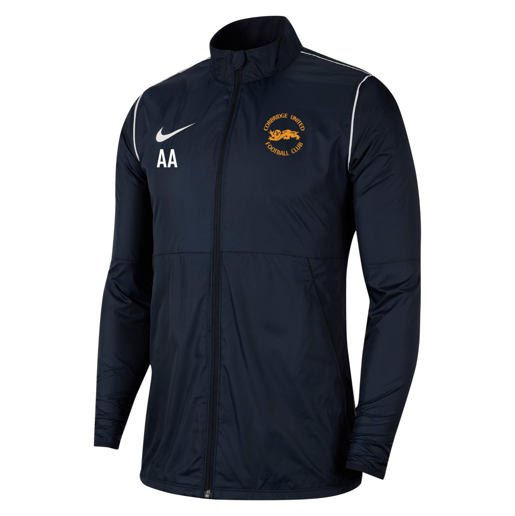 Nike Park 20 Repel Rain Jacket - Obsidian/White/White