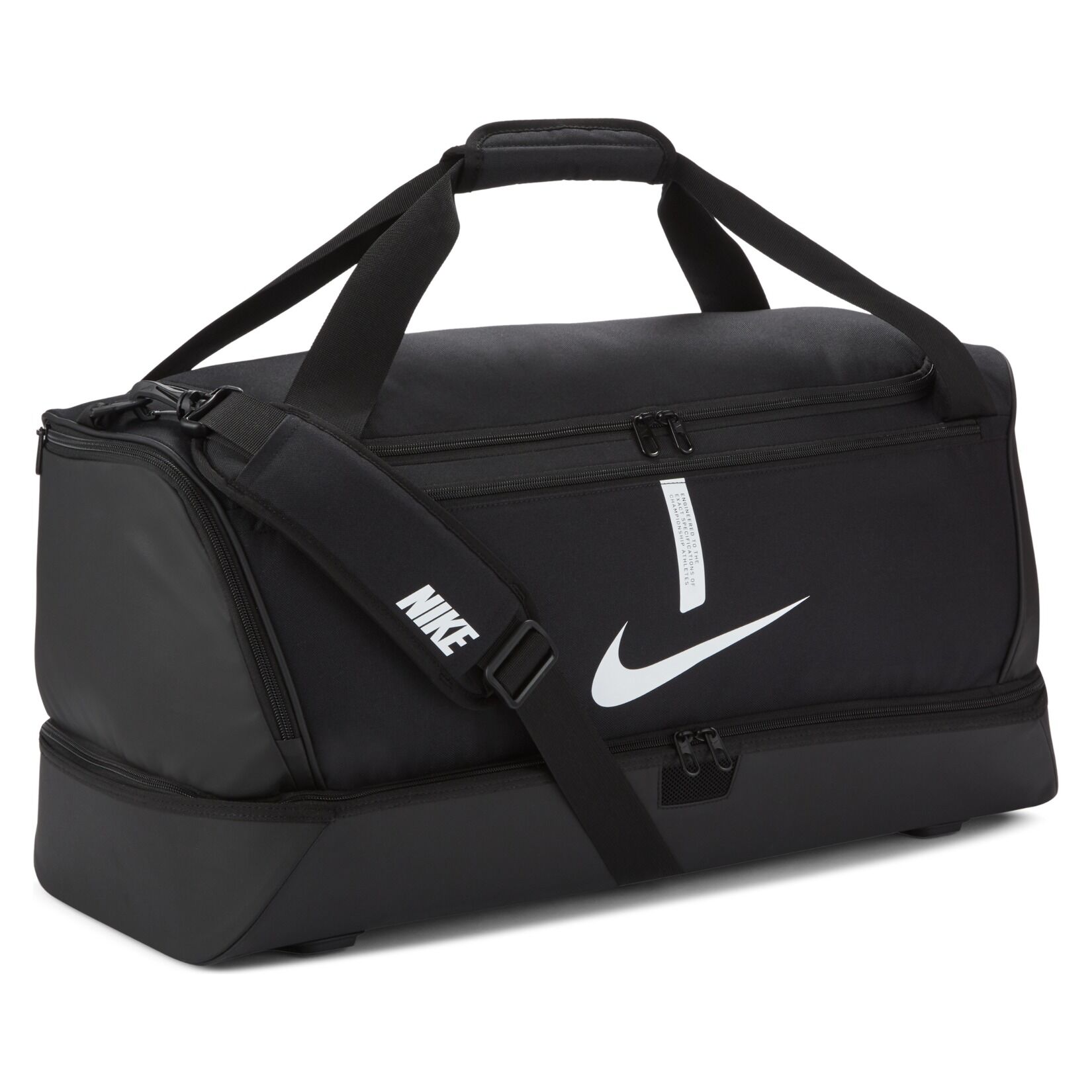 Nike Academy Team Hardcase Duffel Bag (Large) - Black/Black/White