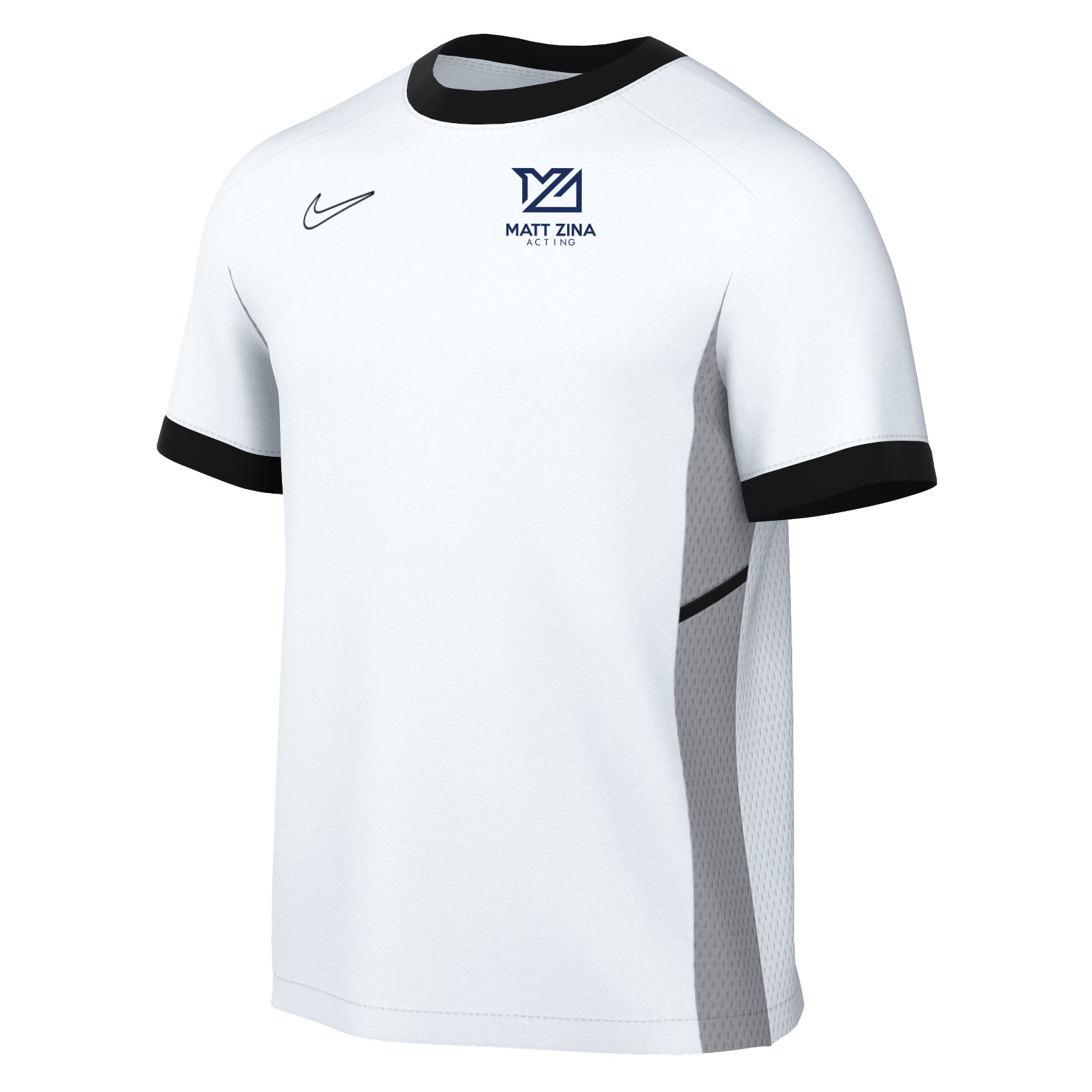 Nike Academy 25 Short-Sleeve Training Top - White/Black/Black