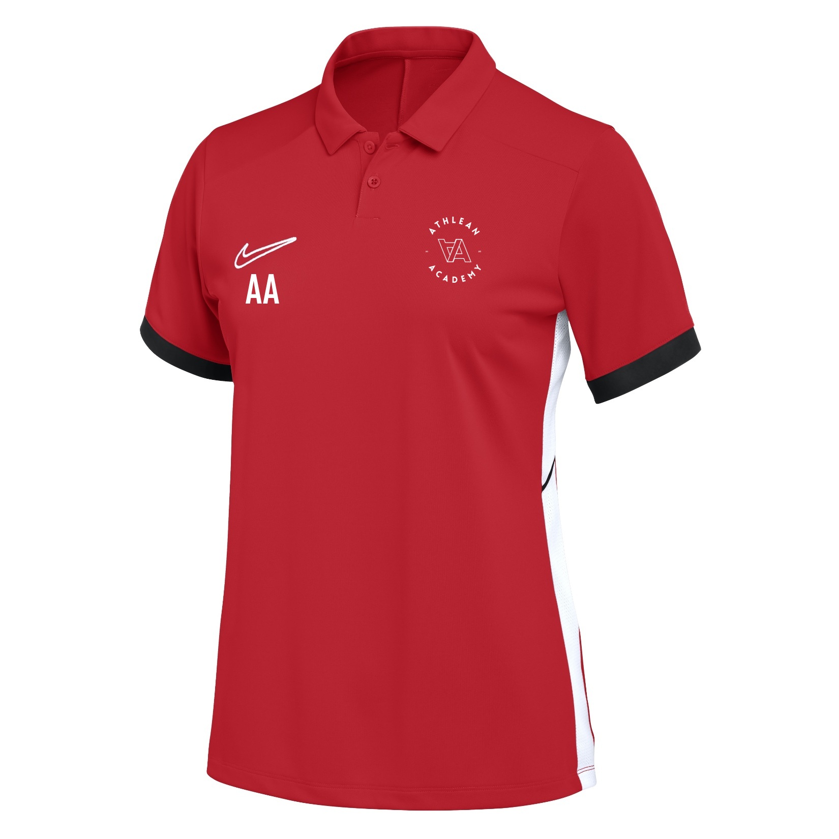 Nike Dri-FIT Academy 25 Polo (W) - University Red/Gym Red/White