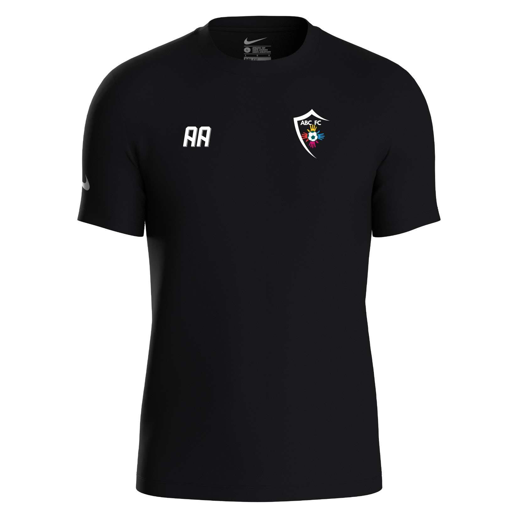 Nike Team Club 20 Cotton T-Shirt (M) - Black/White