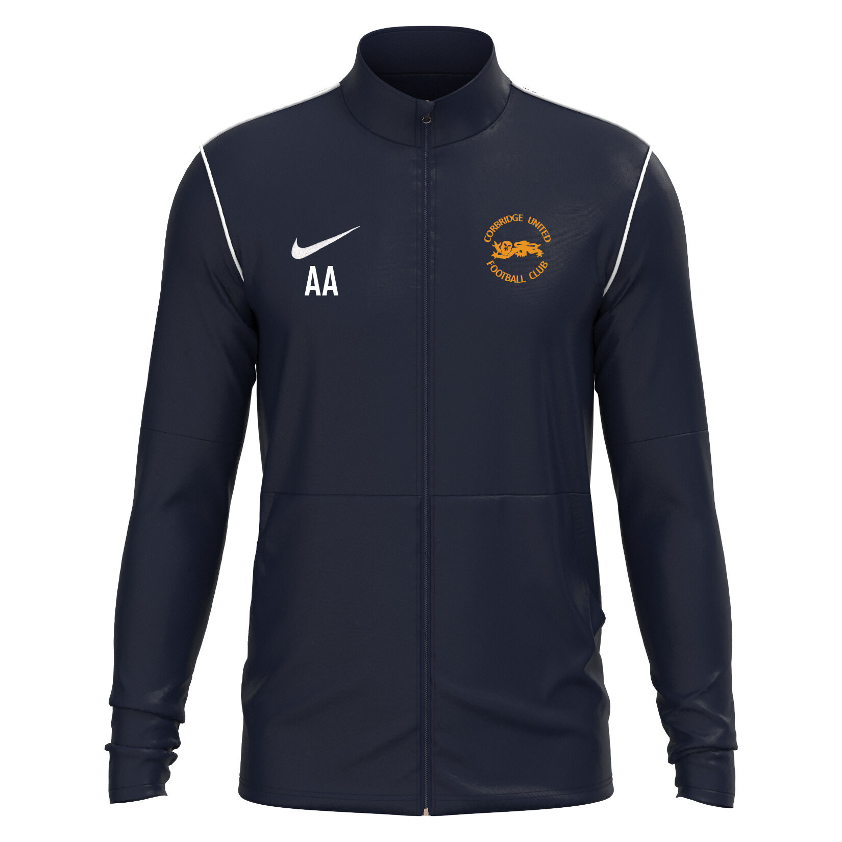 Nike Park 20 Repel Rain Jacket - Obsidian/White/White