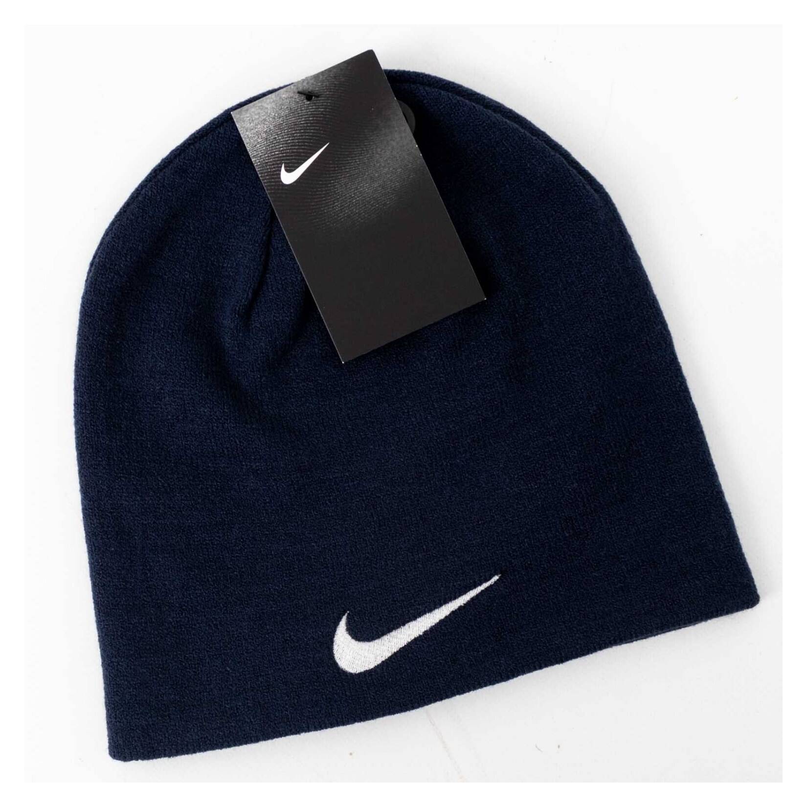 Zelus-Nike Swoosh Beanie - Navy