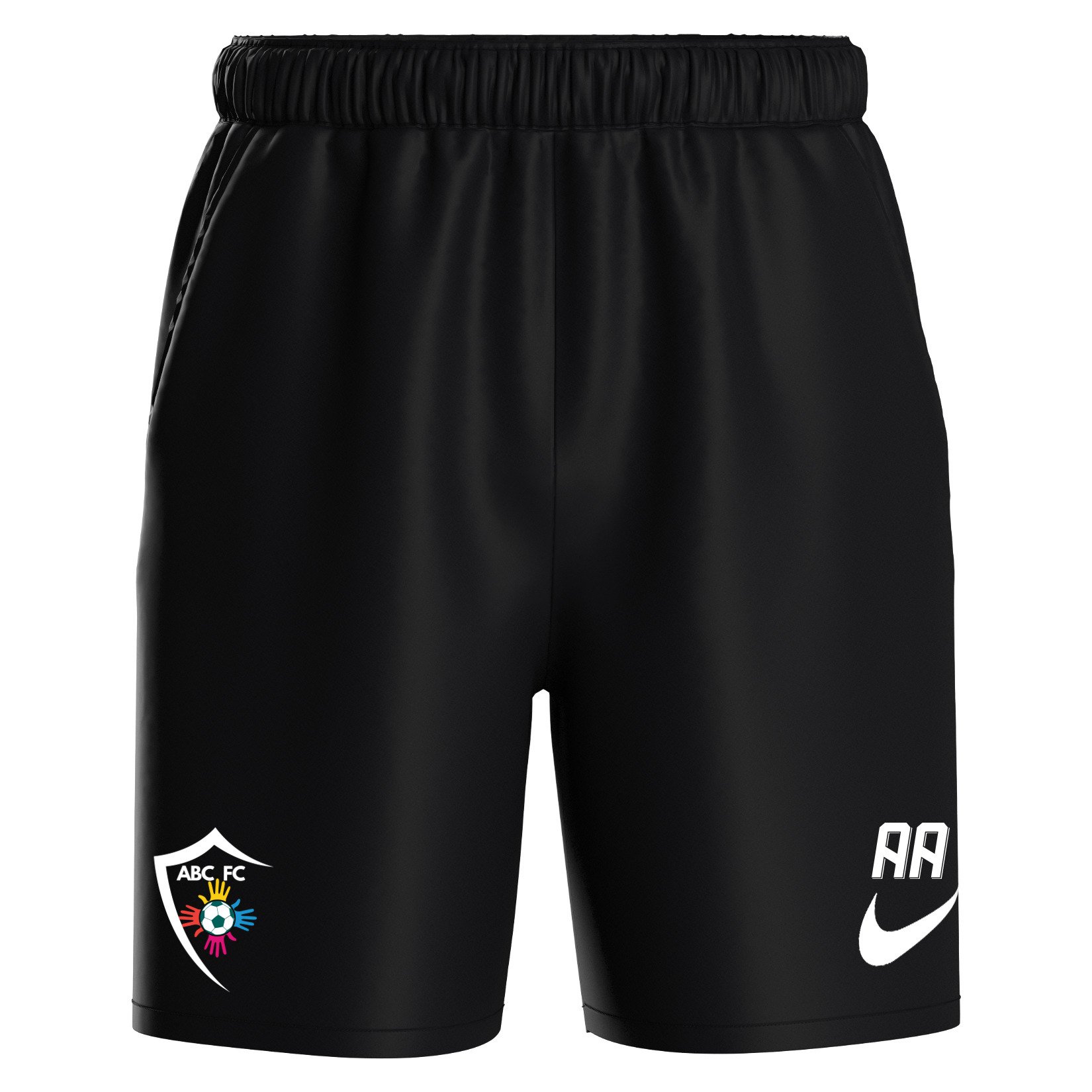 Nike Team Club 20 Fleece Shorts (M) - Black/White/White