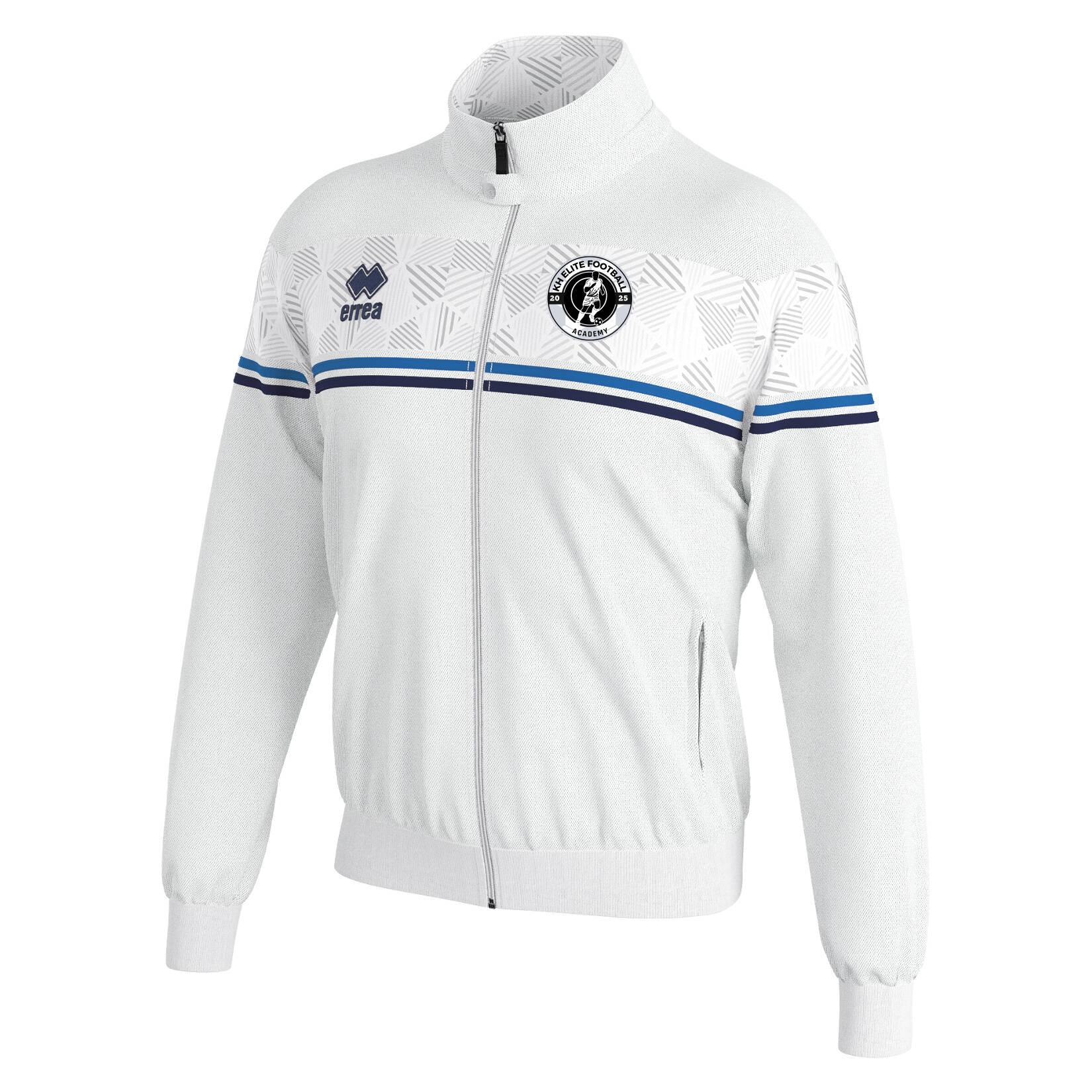 Errea Donovan Tracksuit Jacket (M) - White/Blue/Navy