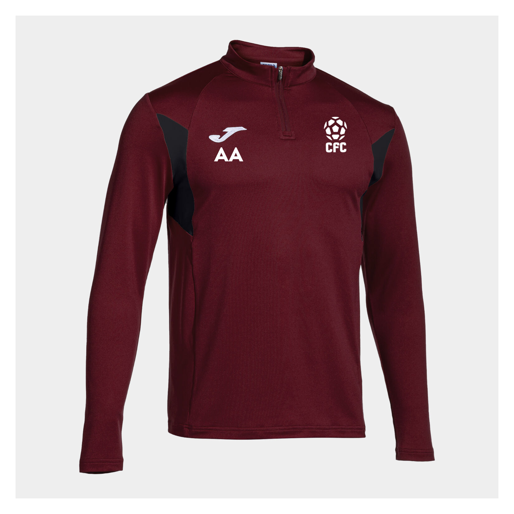 Joma Winner III Half-Zip Sweatshirt - Wine/Black