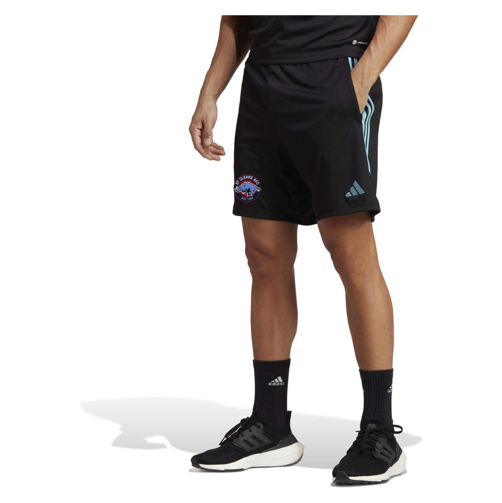 adidas Tiro 23 Club Training Shorts - Black/Preloved Blue
