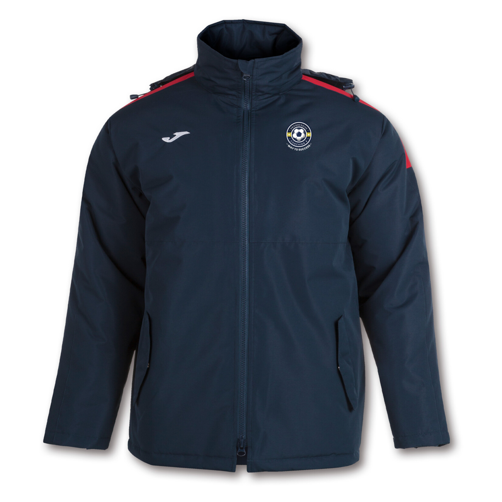 Joma Trivor Winter Jacket (M) - Dark Navy/Red