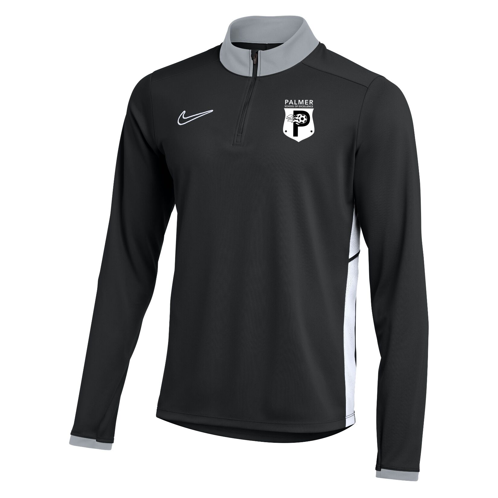 Nike Dri-FIT Academy 25 Drill Top - Black/White/White