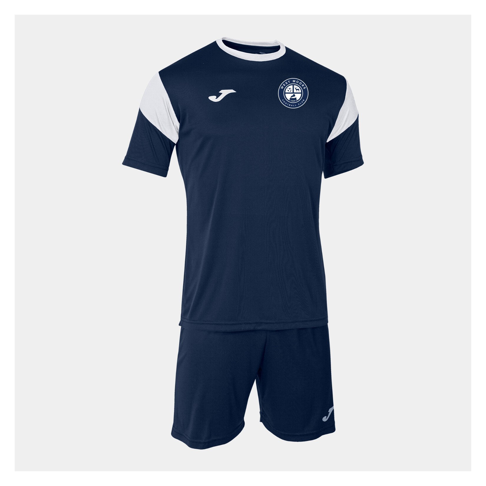 Joma Pheonix Shirt + Shorts Set - Dark Navy/White