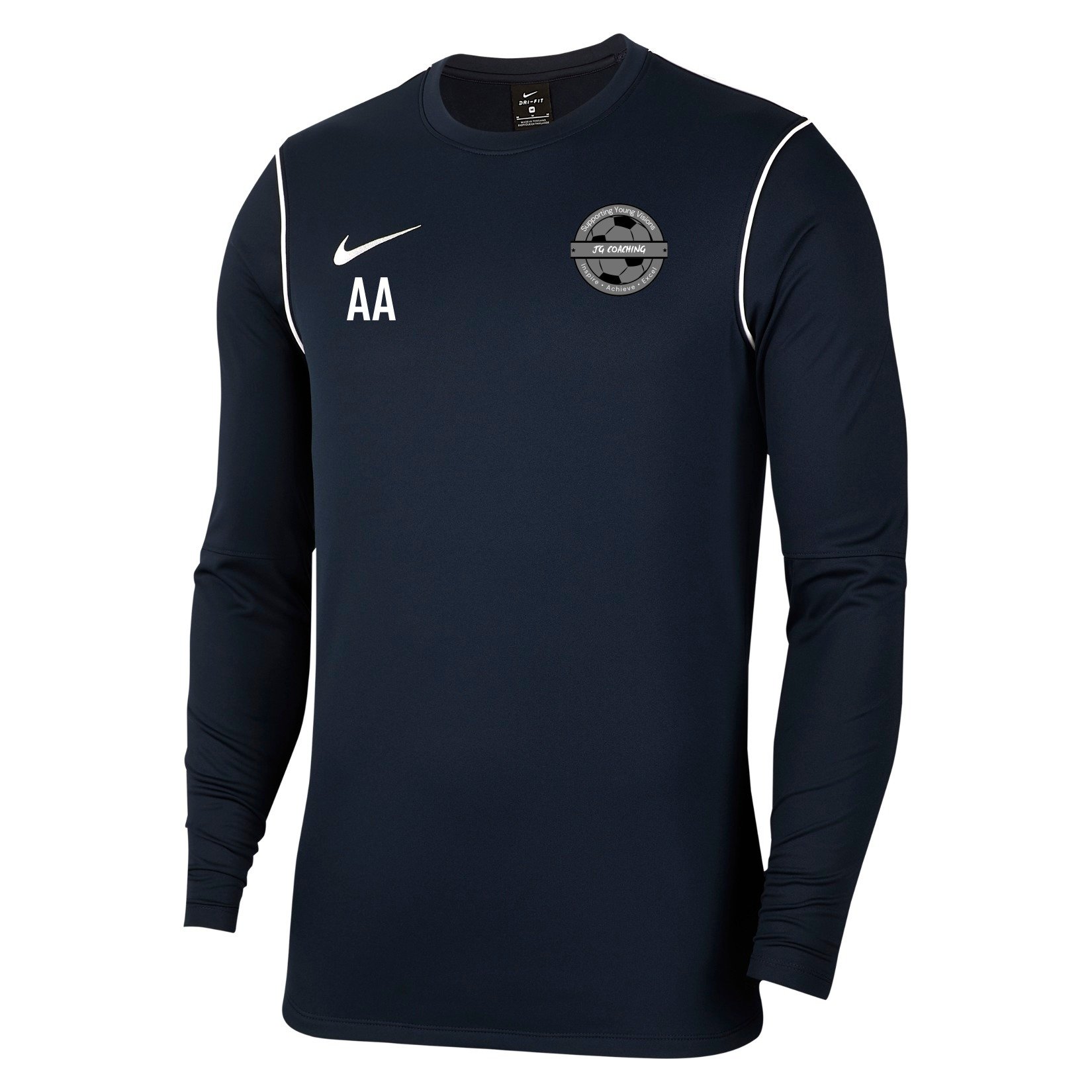 Nike Dri-FIT Park 20 Crew Top - Obsidian/White/White