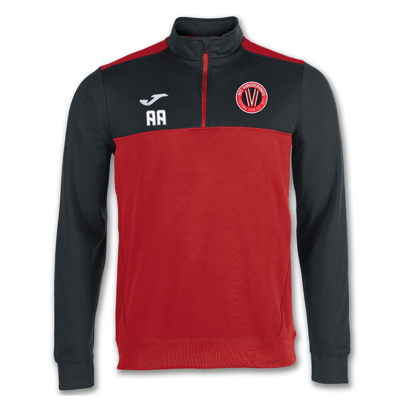 Joma Winner 1/4 Zip Sweatshirt - Red/Black