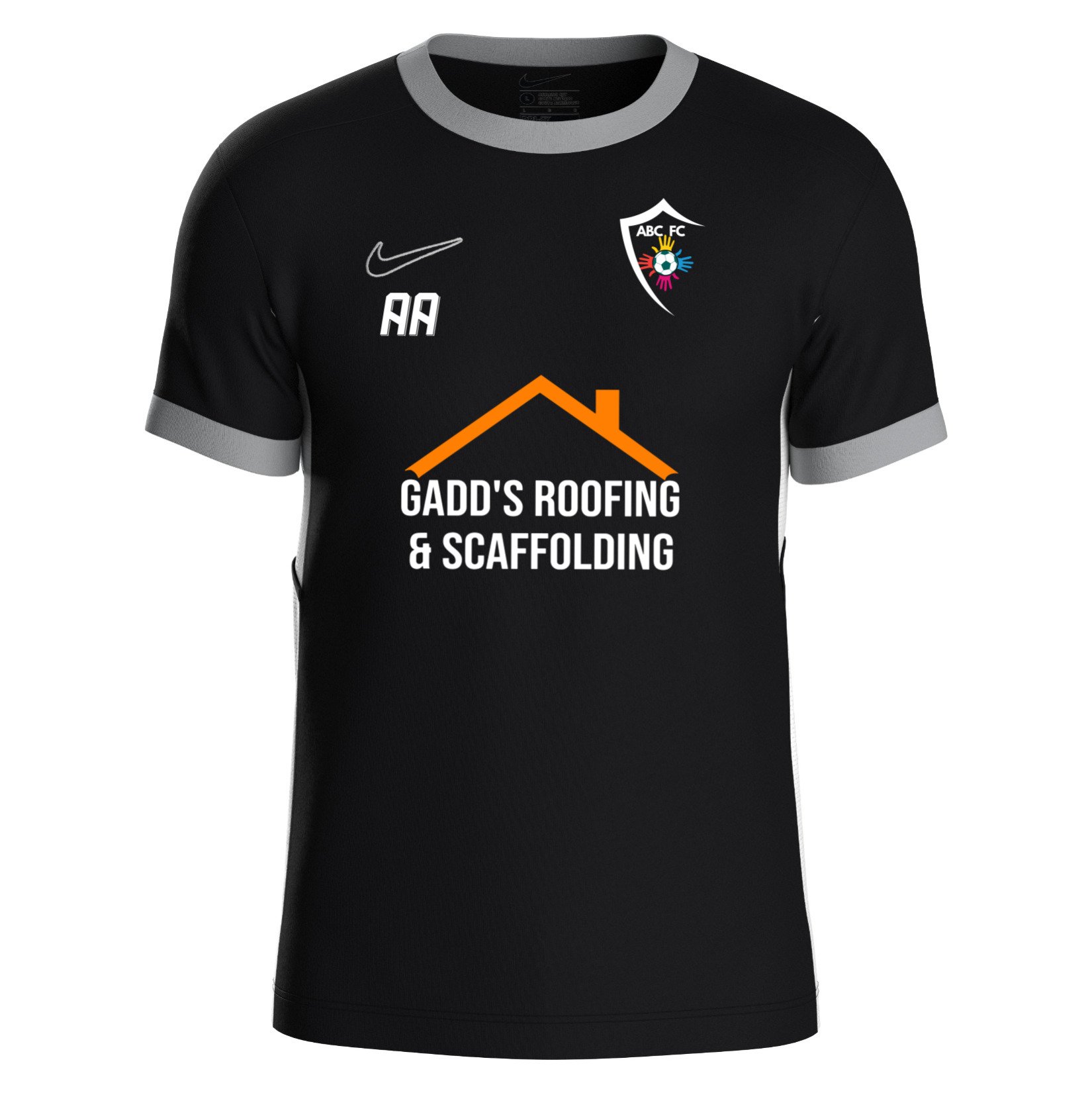 Nike Academy 25 Short-Sleeve Training Top - Black/White/White