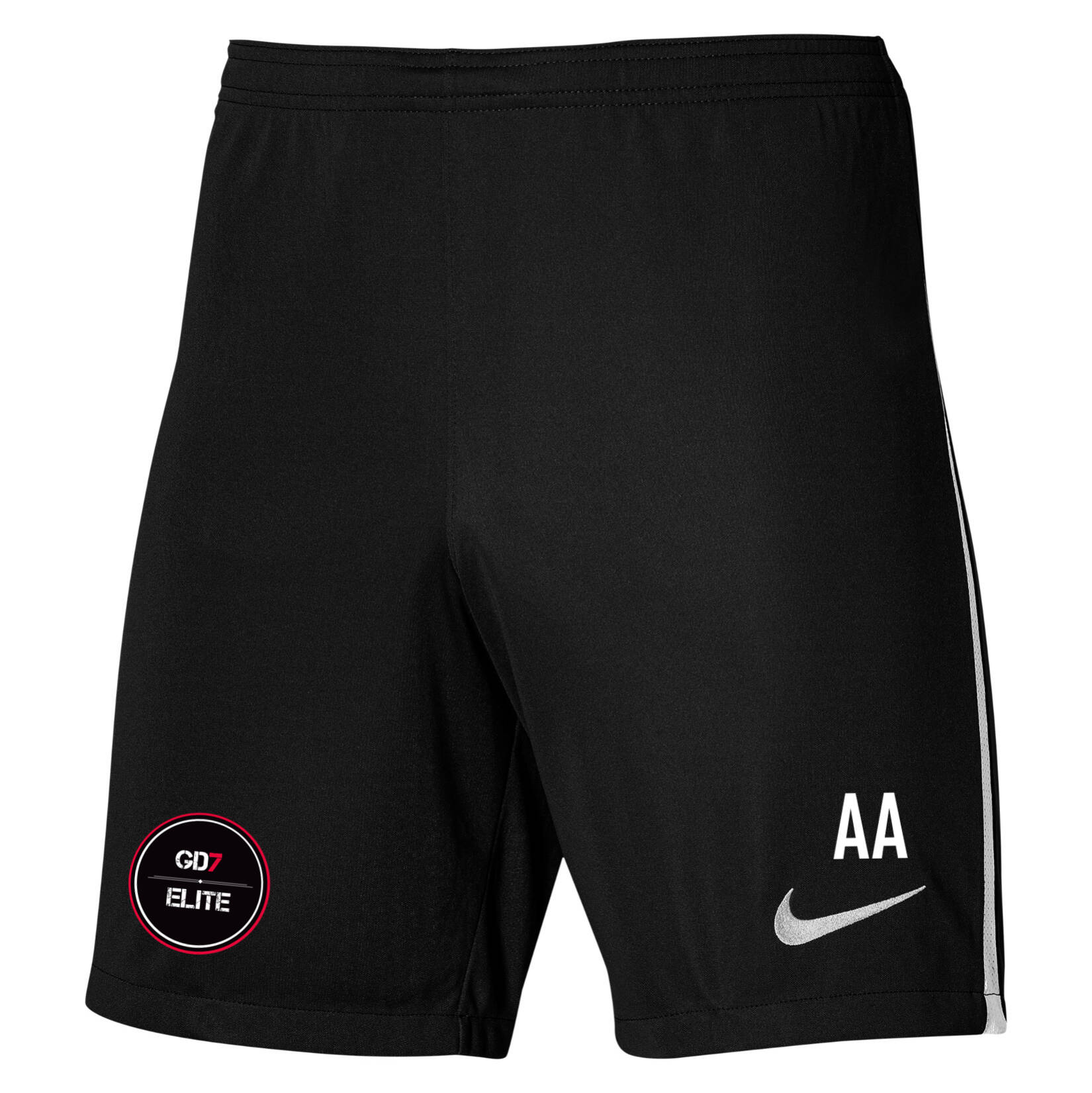 Nike Dri-Fit League Knit III Short - Black/White/White