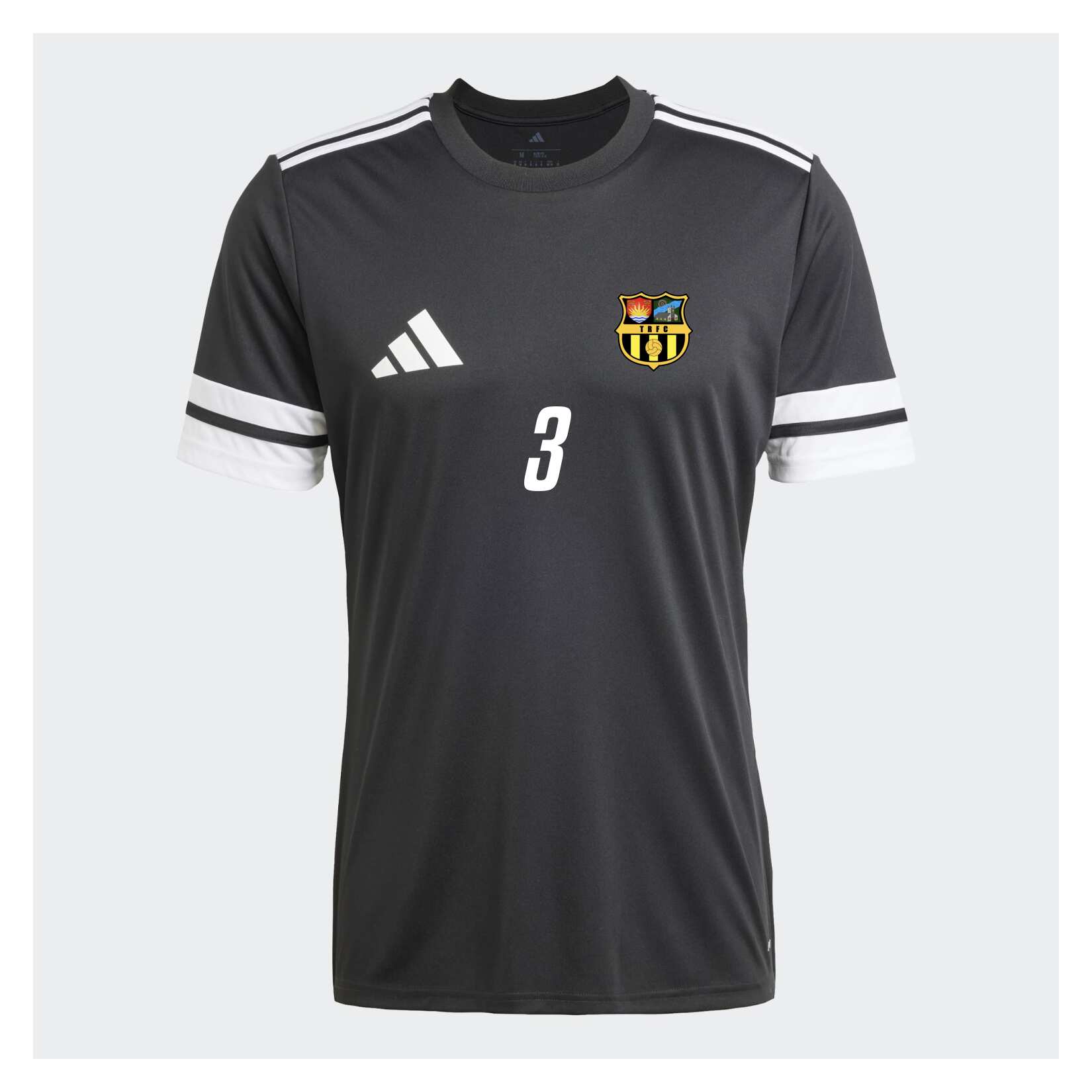 adidas Squadra 25 Short-Sleeve Jersey - Black/White