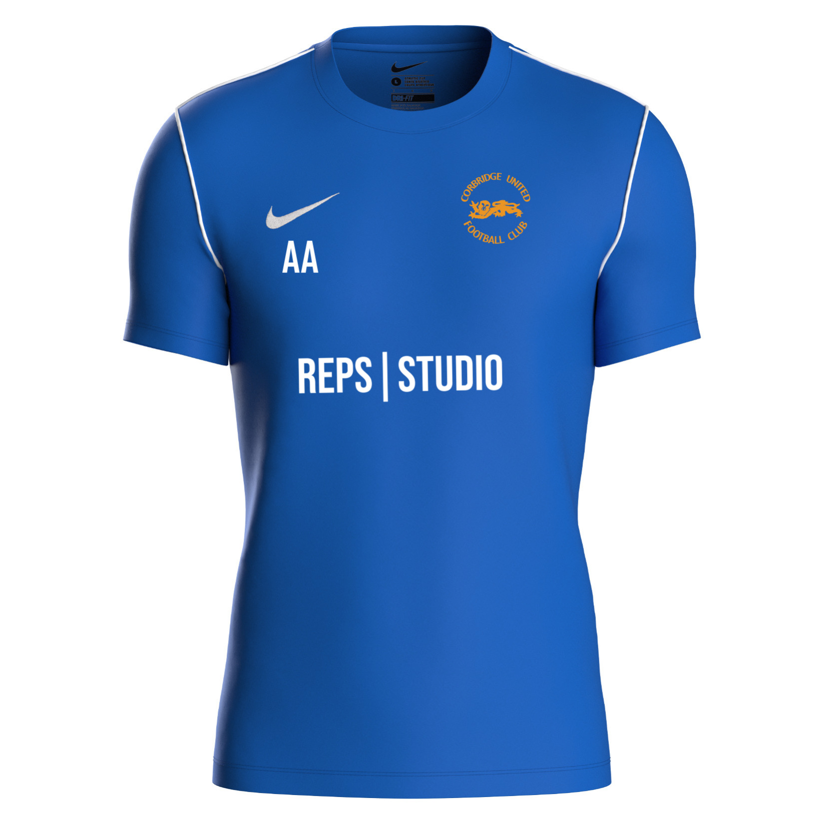 Nike Park 20 Short Sleeve Training Tee - Royal Blue/White/White