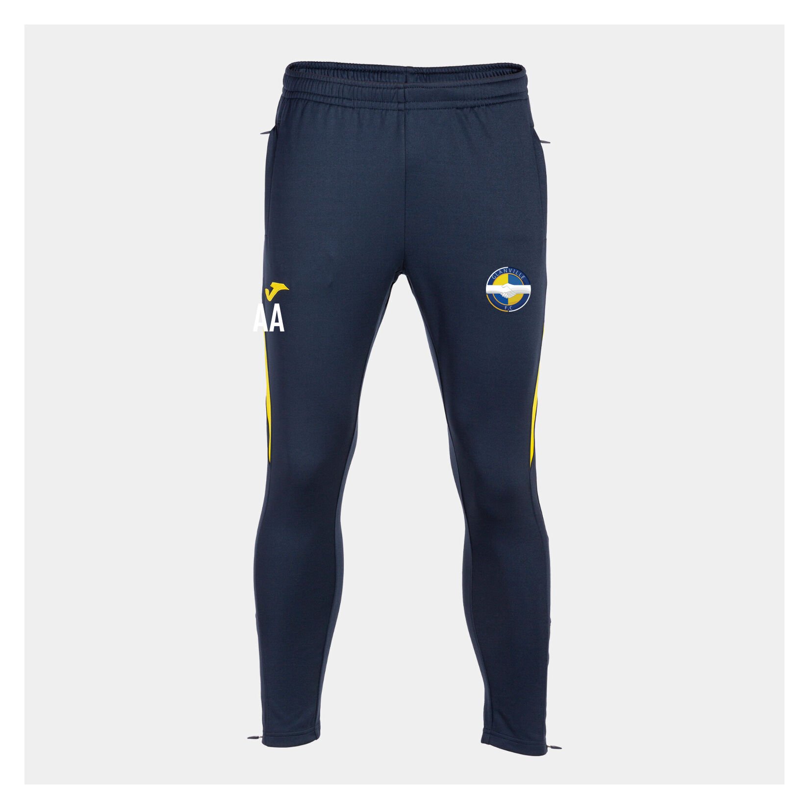 Joma Championship VII Bottoms - Dark Navy/Yellow
