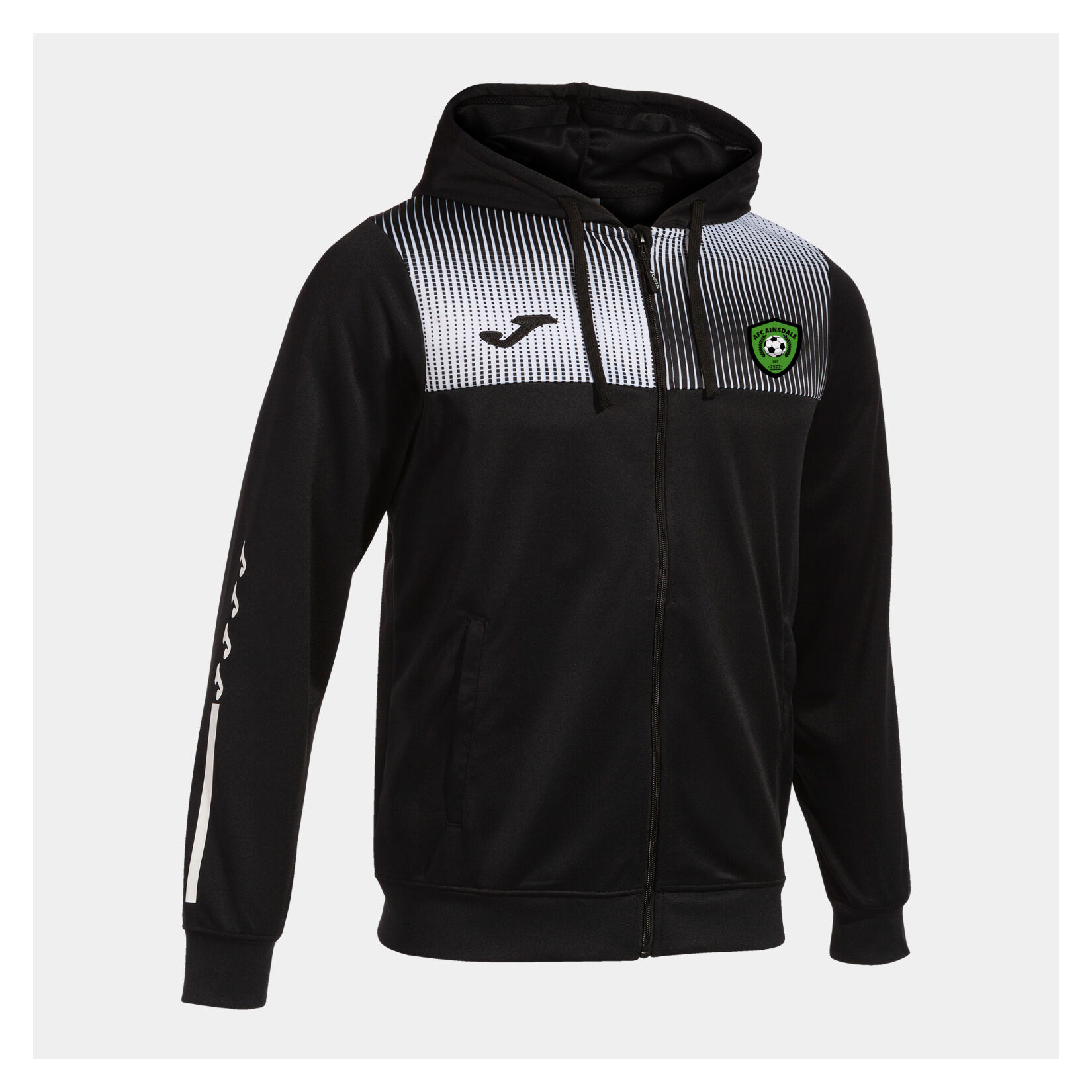 Joma Eco Supernova Hoodie Jacket - BLACK/WHITE