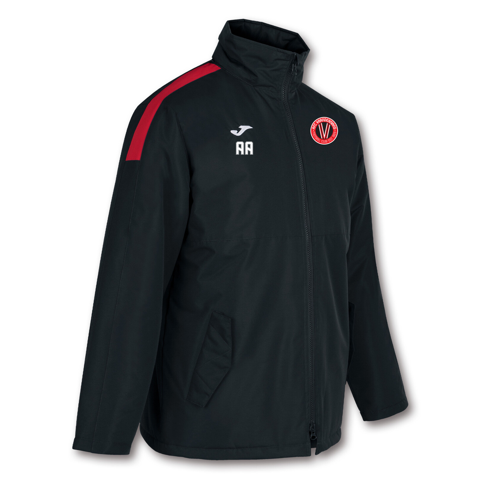 Joma Trivor Winter Jacket (M) - Black/Red