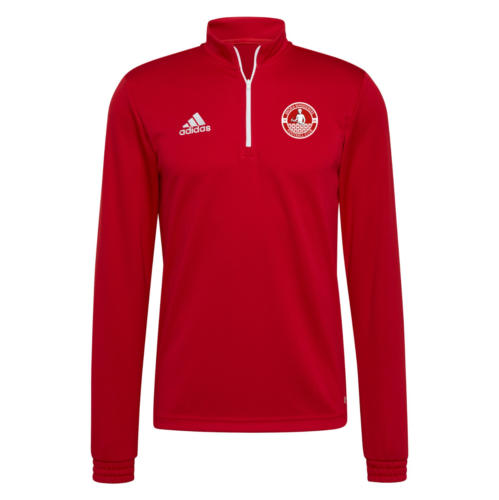 adidas Entrada 22 1/4 Zip Drill Top Midlayer - Team Power Red