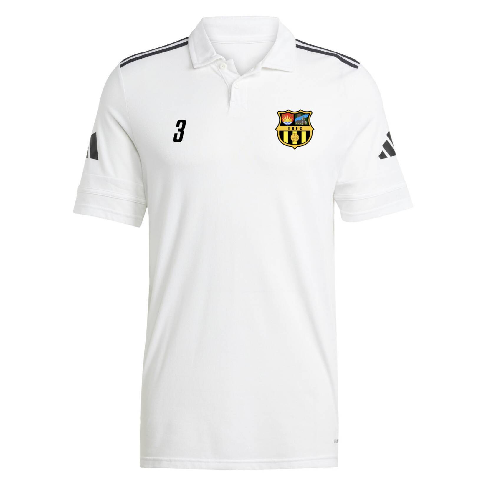 adidas Squadra 25 Cotton Polo - White/Black