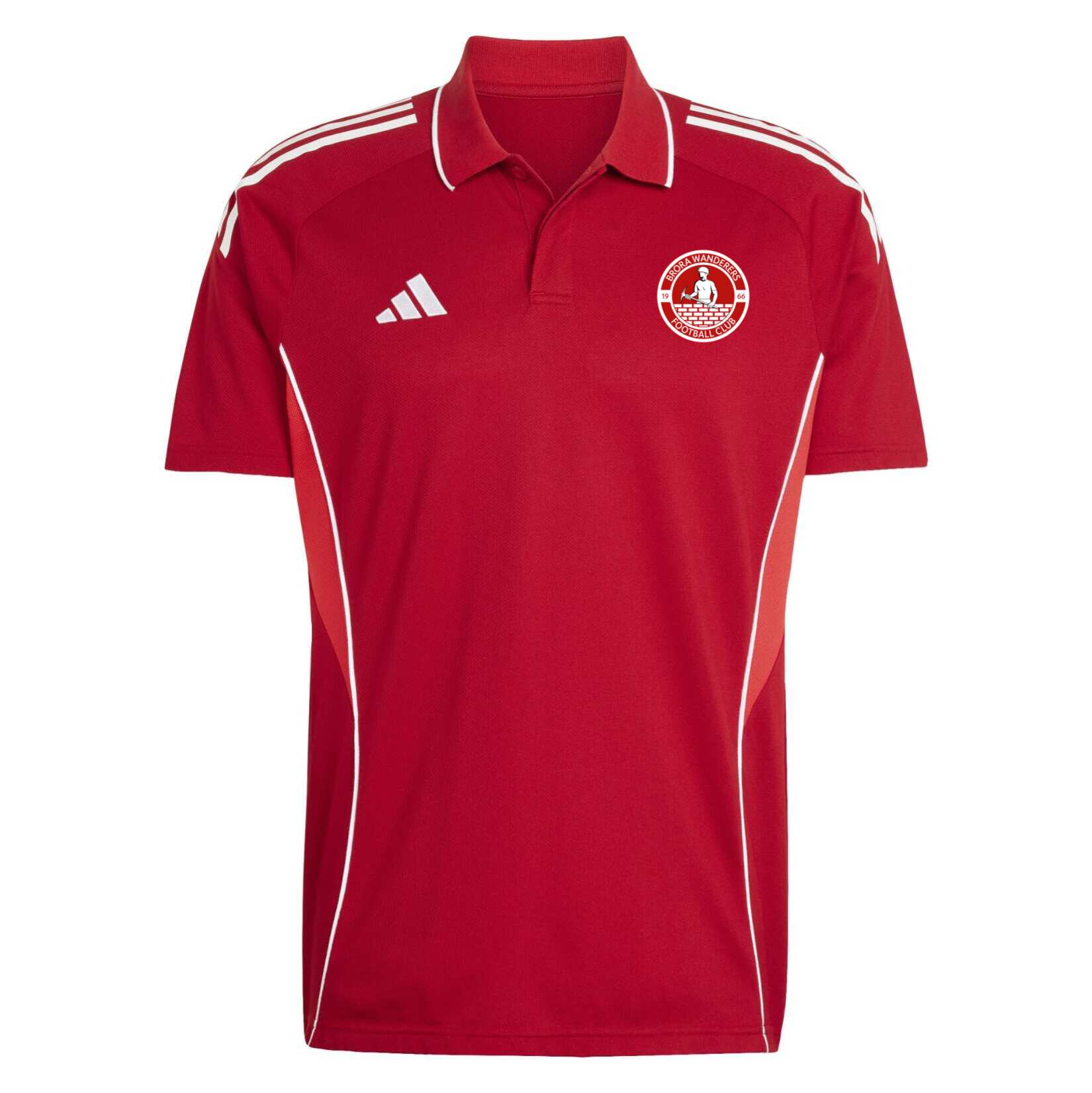 adidas Tiro 25 Competition Polo Shirt - Team Power Red/Pure Ruby/White