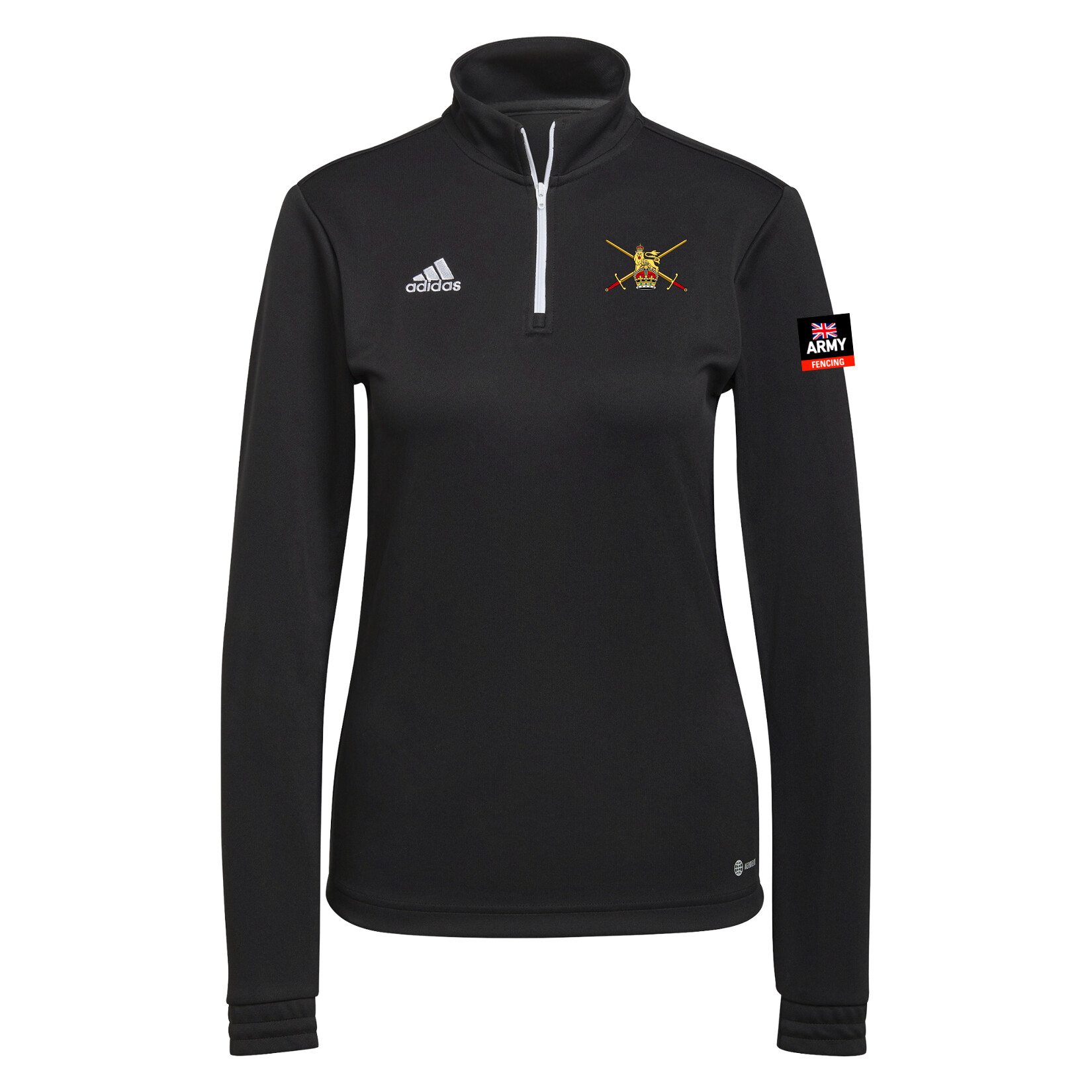 adidas Entrada 22 1/4 Zip Training Top (W) - Black