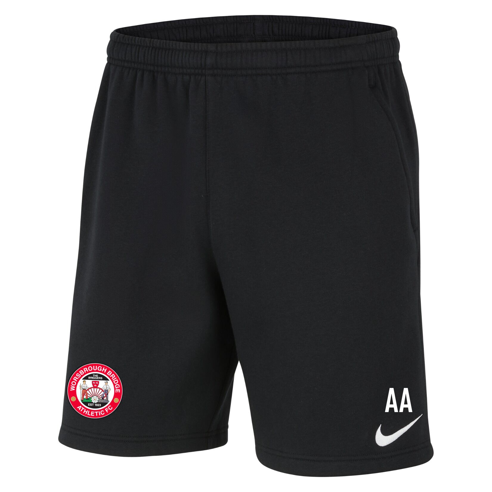 Nike Team Club 20 Fleece Shorts (M) - Black/White/White