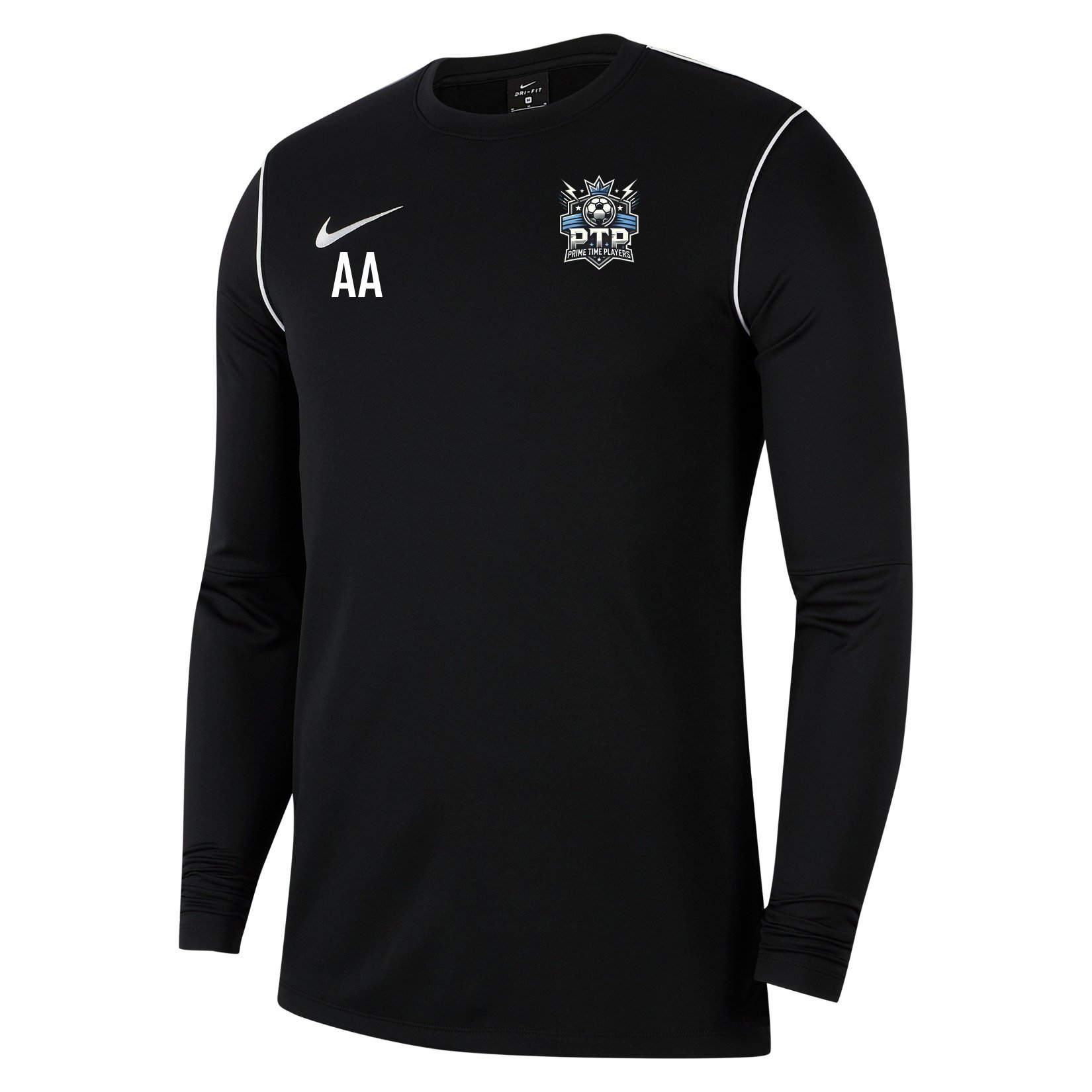 Nike Dri-FIT Park 20 Crew Top - Black/White/White