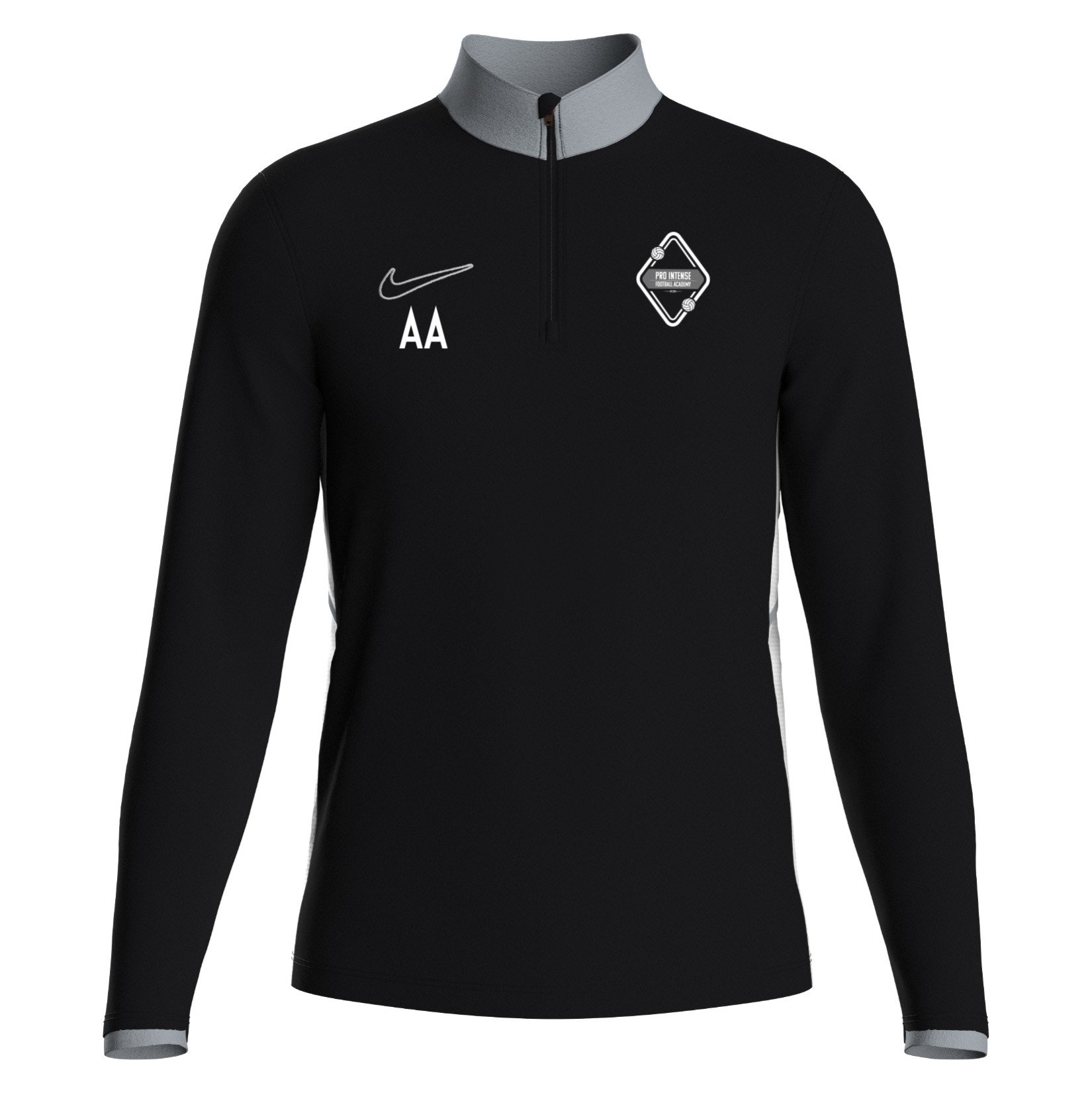 Nike Dri-FIT Academy 25 Drill Top - Black/White/White