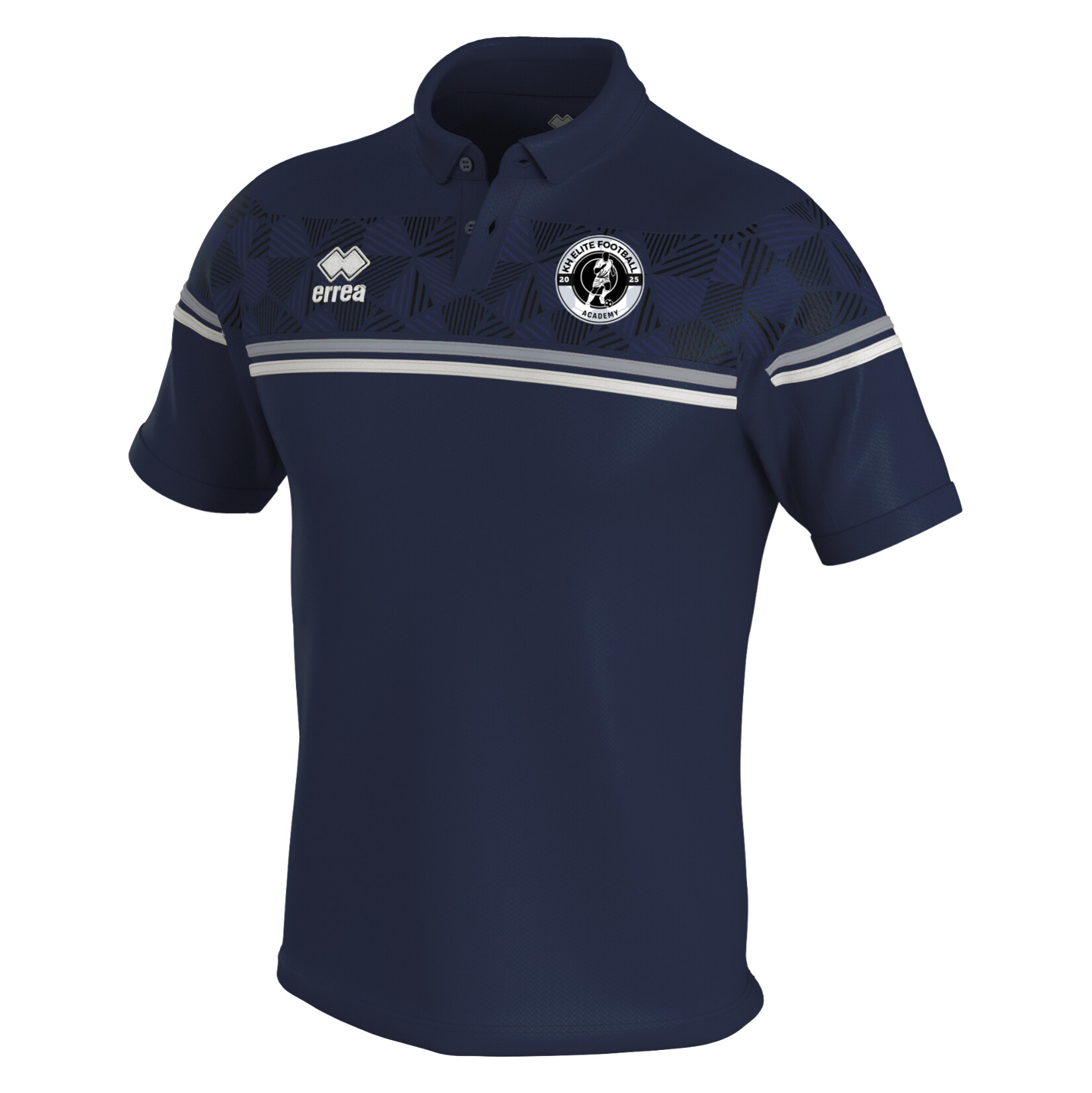Errea DOMINIC POLO - Navy/Grey/White