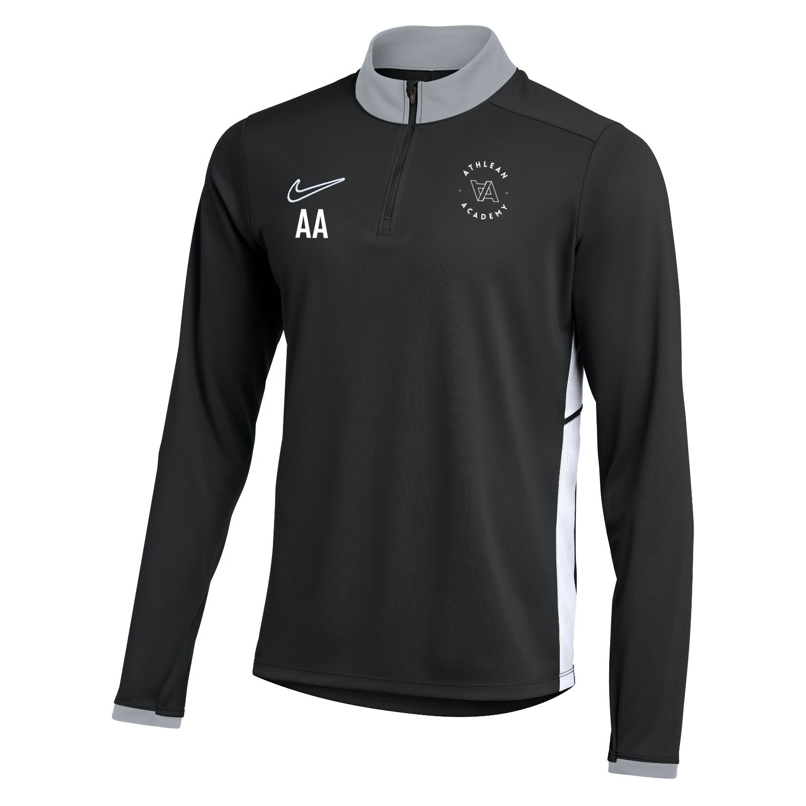 Nike Dri-FIT Academy 25 Drill Top - Black/White/White