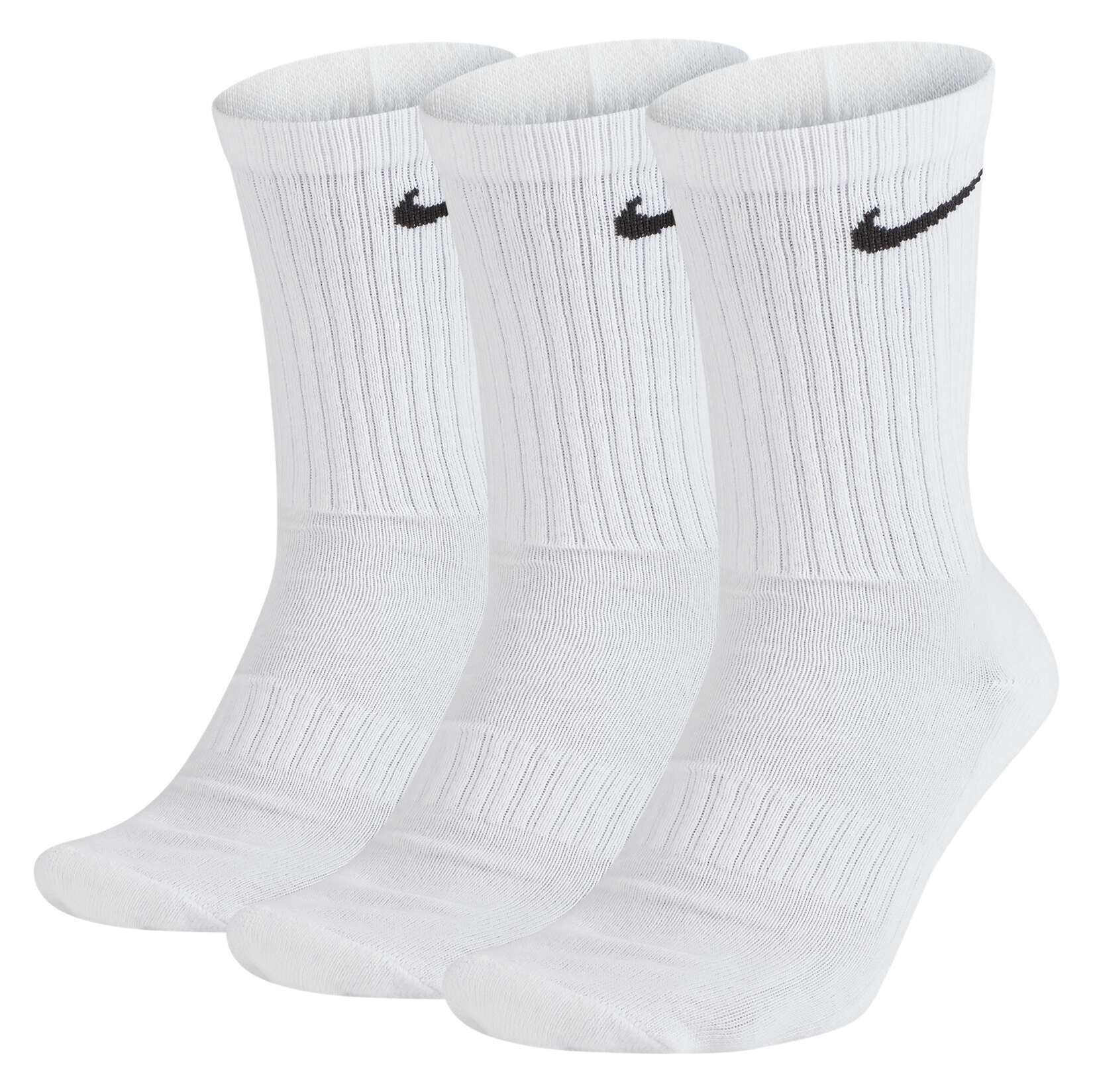 Nike Everyday Cushion Crew - 3 Pack - White/Black