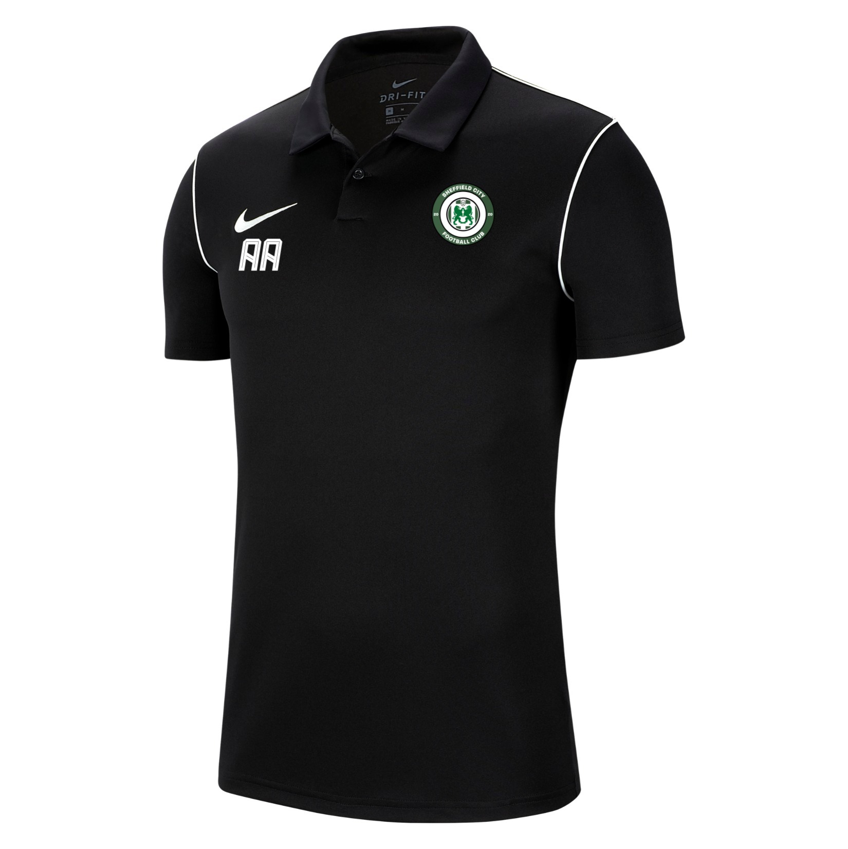 Nike Dri-FIT Park 20 Polo - Black/White/White