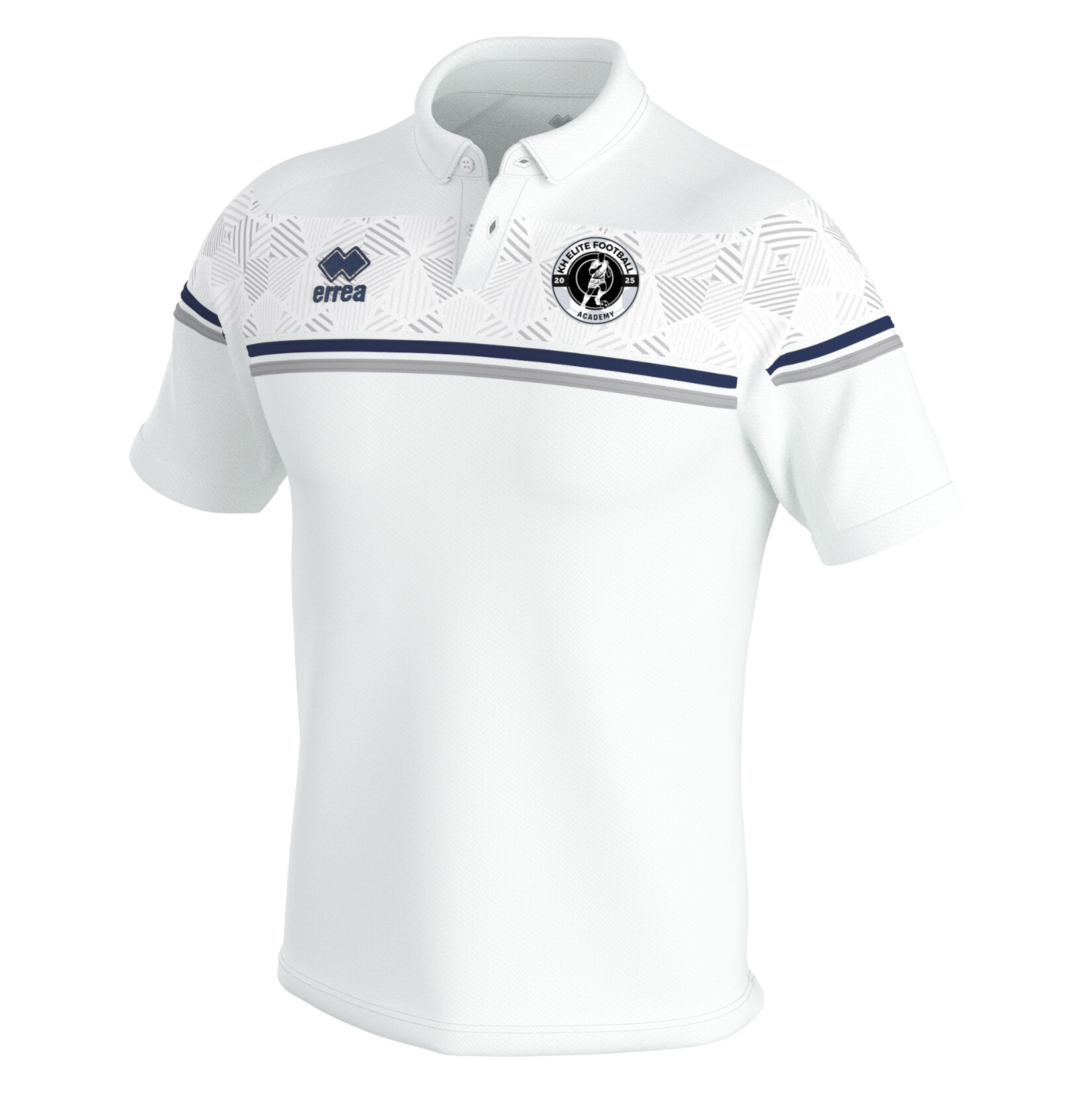 Errea DOMINIC POLO - White/Navy/Grey