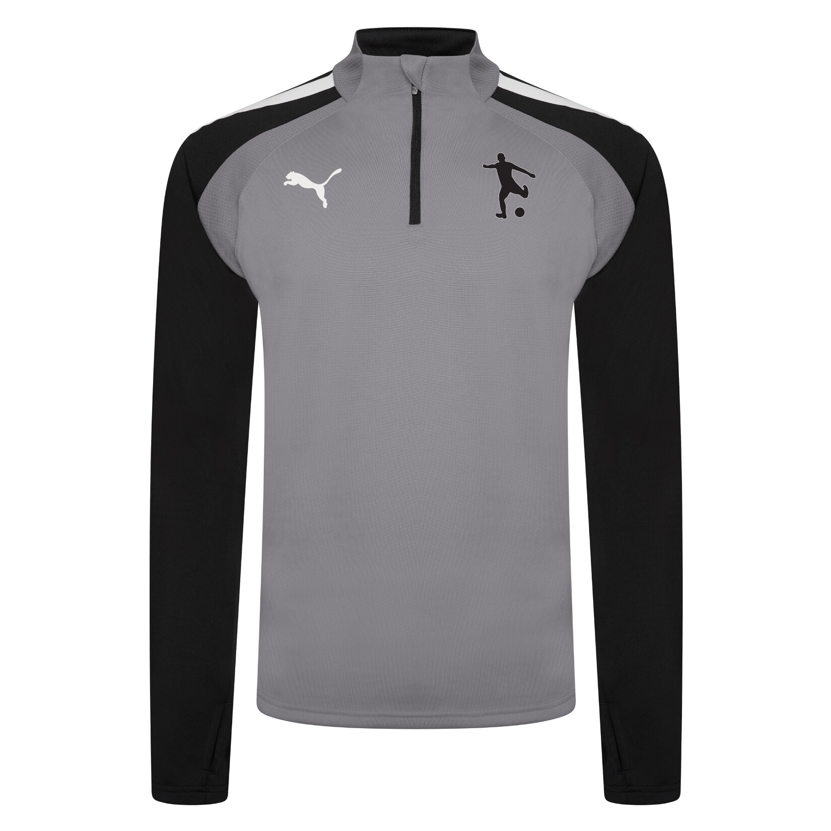 Puma teamLIGA Training 1/4 Zip Top - Smoke Pearl/Black