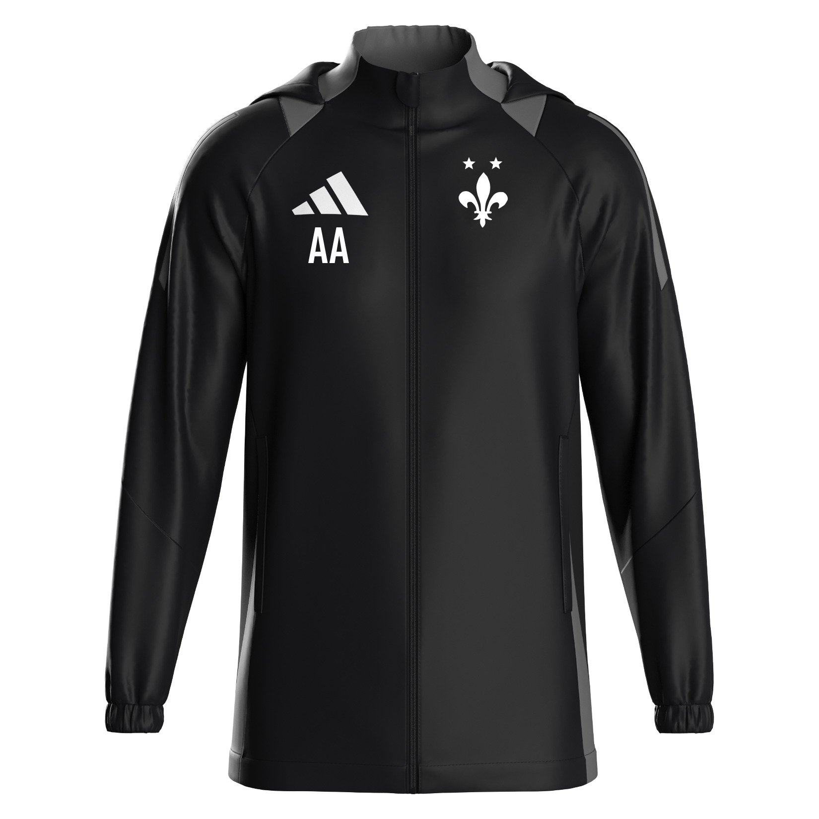 adidas Tiro 24 Competition All-Weather Jacket - Black/team dark grey/white