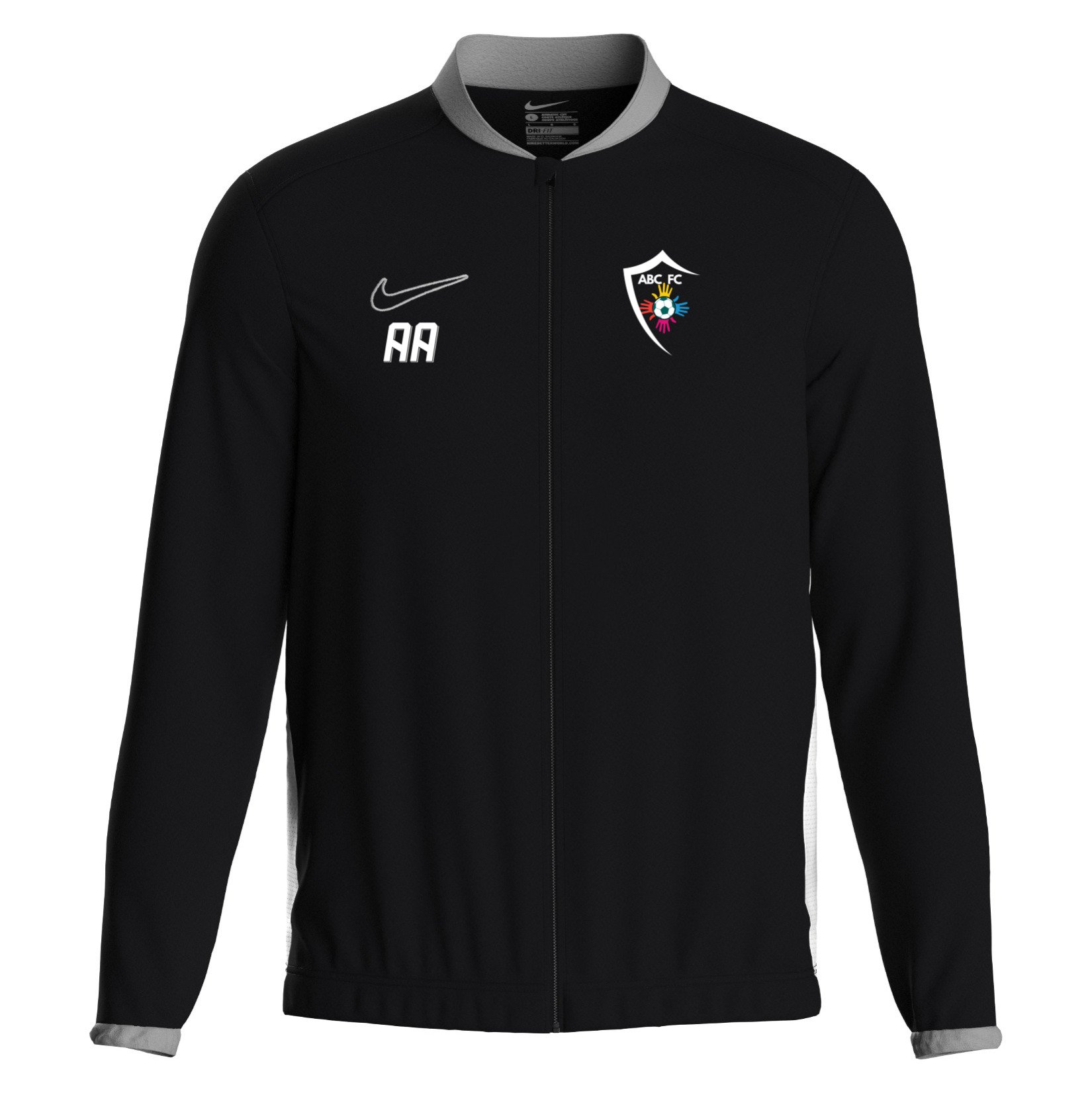 Nike Dri-FIT Academy 25 Woven Track Jacket - Black/White/White