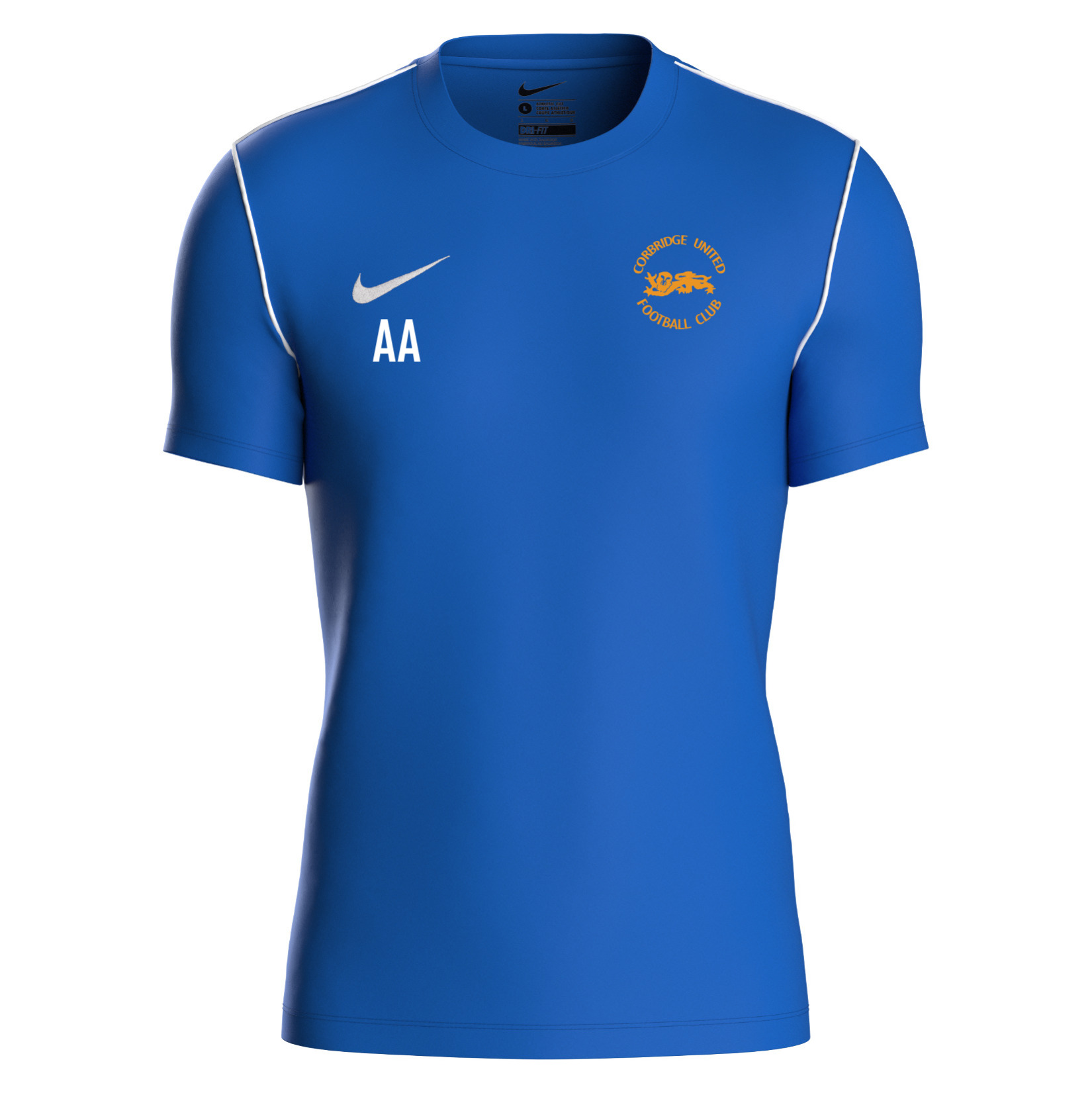 Nike Park 20 Short Sleeve Training Tee - Royal Blue/White/White