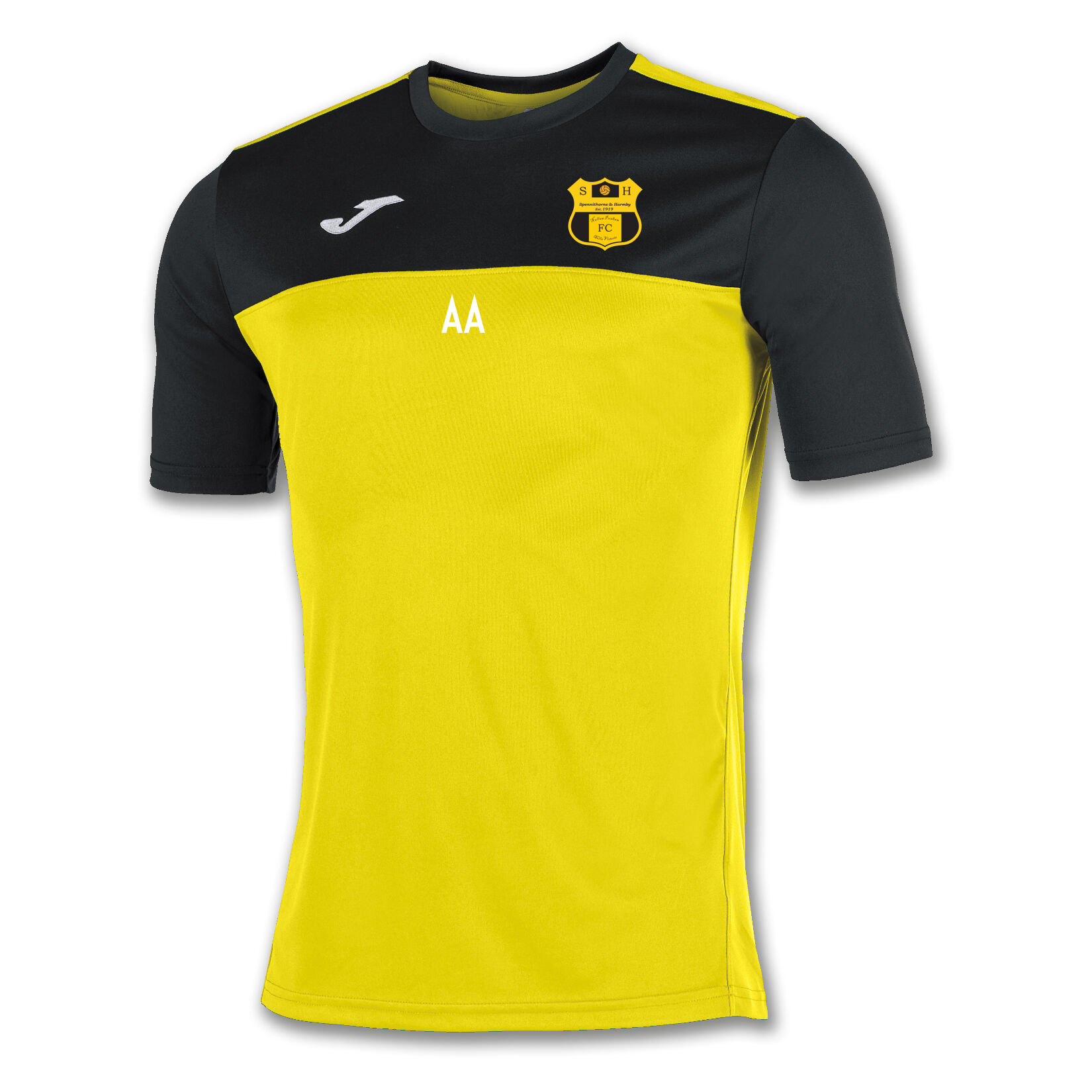 Joma Winner Short Sleeve Shirt - Yellow/Black