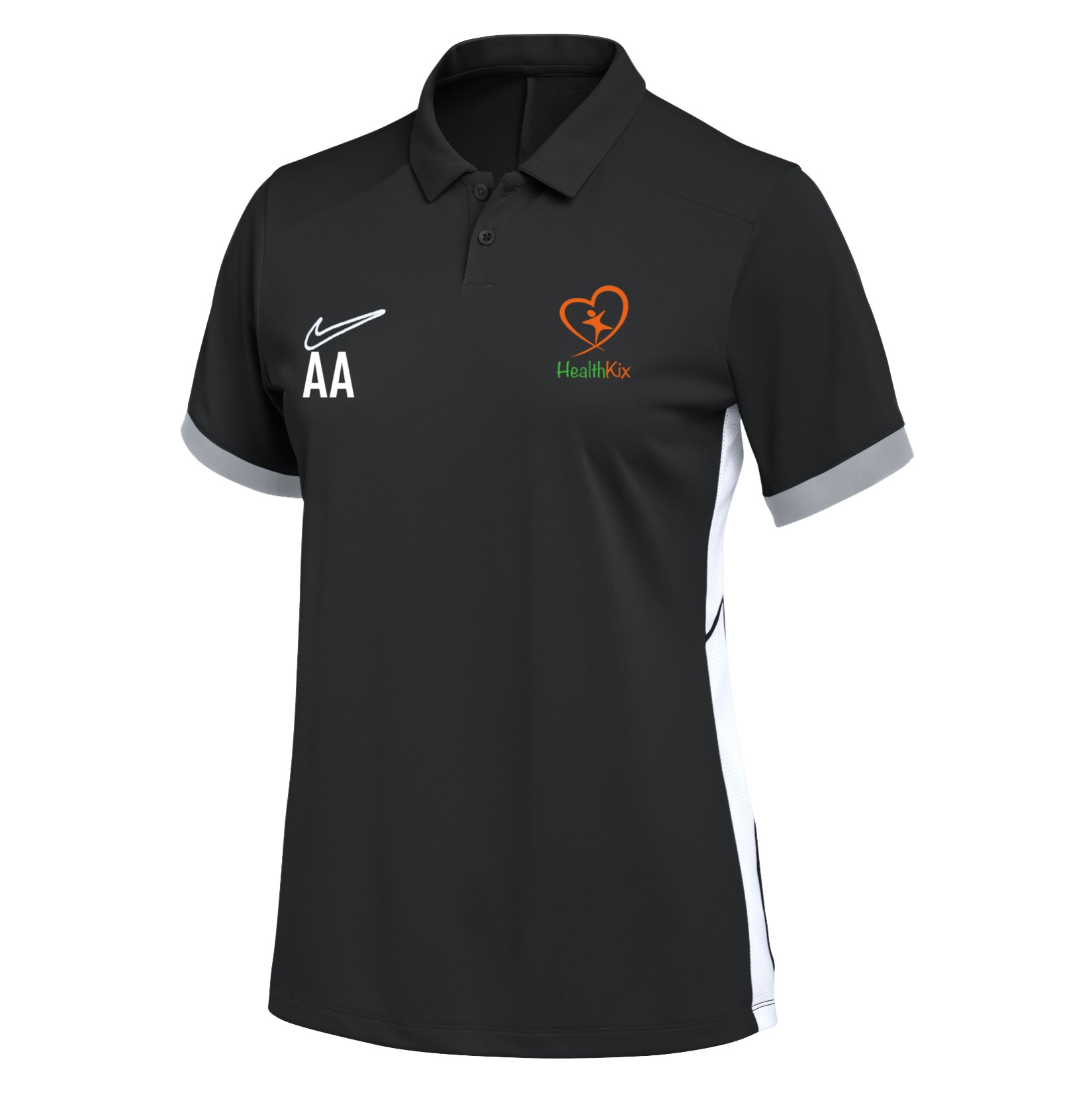 Nike Dri-FIT Academy 25 Polo (W) - Black/White/White