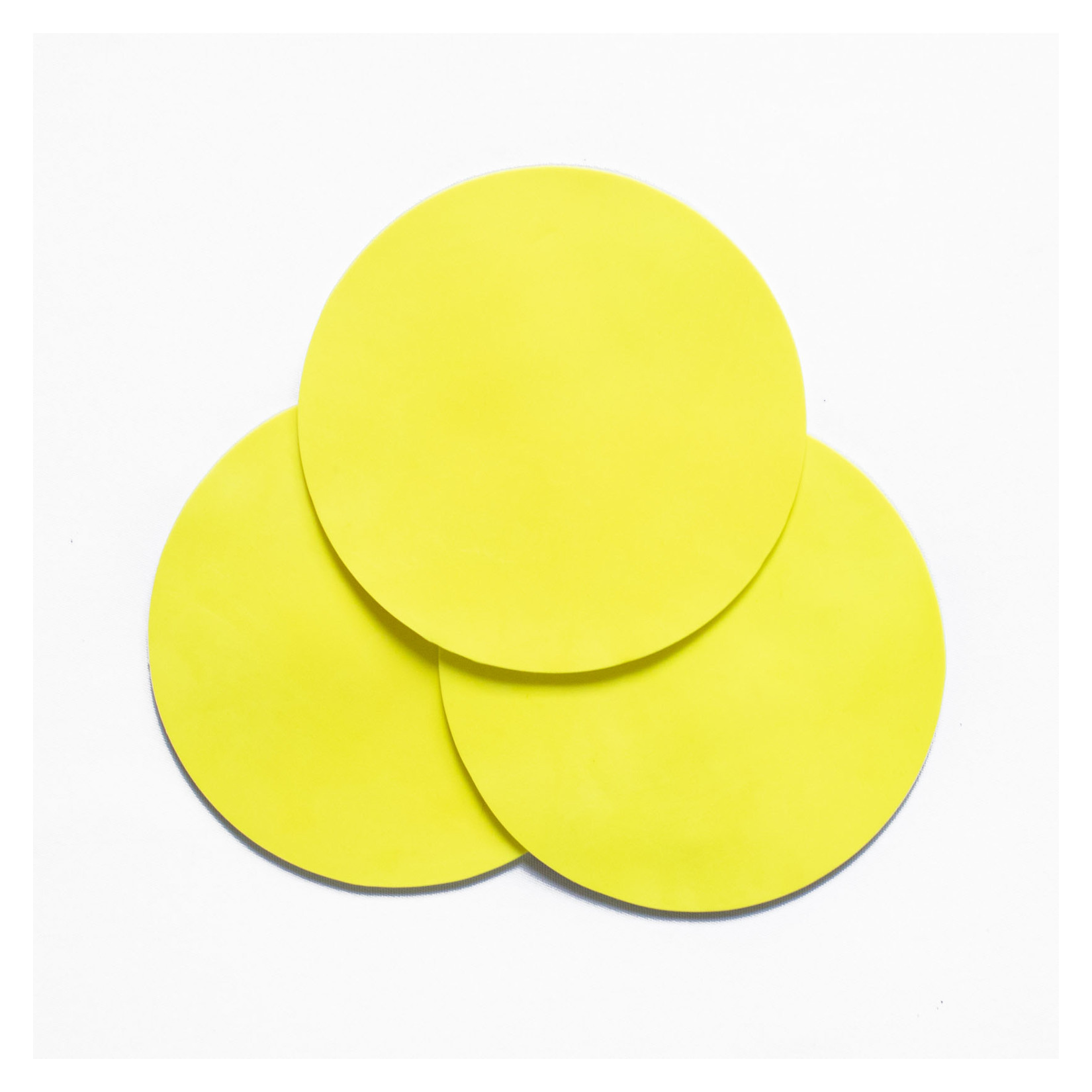 Flat Round Markers - Yellow
