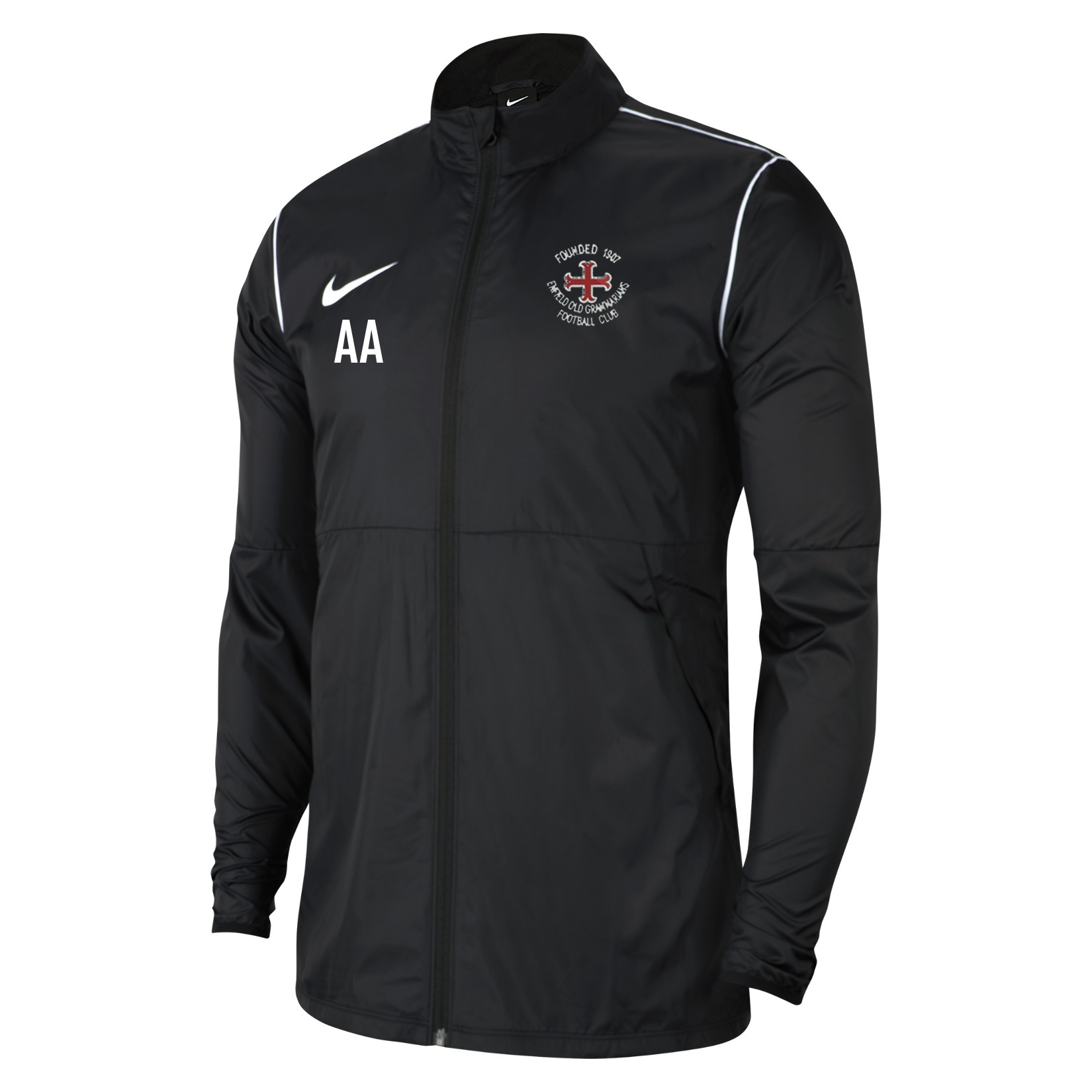 Nike Park 20 Repel Rain Jacket - Black/White/White